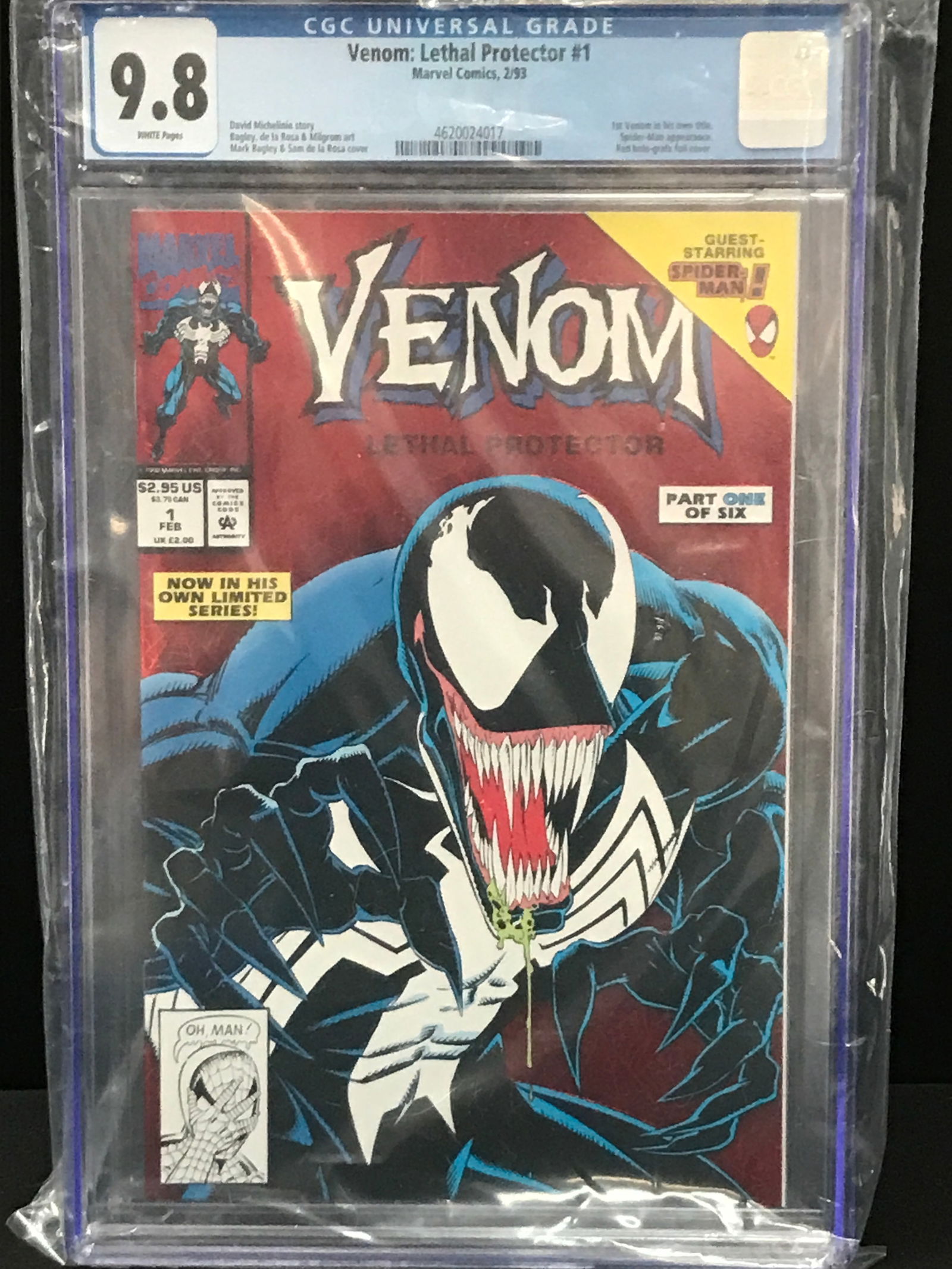 MARVEL COMICS NO.1 VENOM CGC GRADED 9.8 (1 of 1)