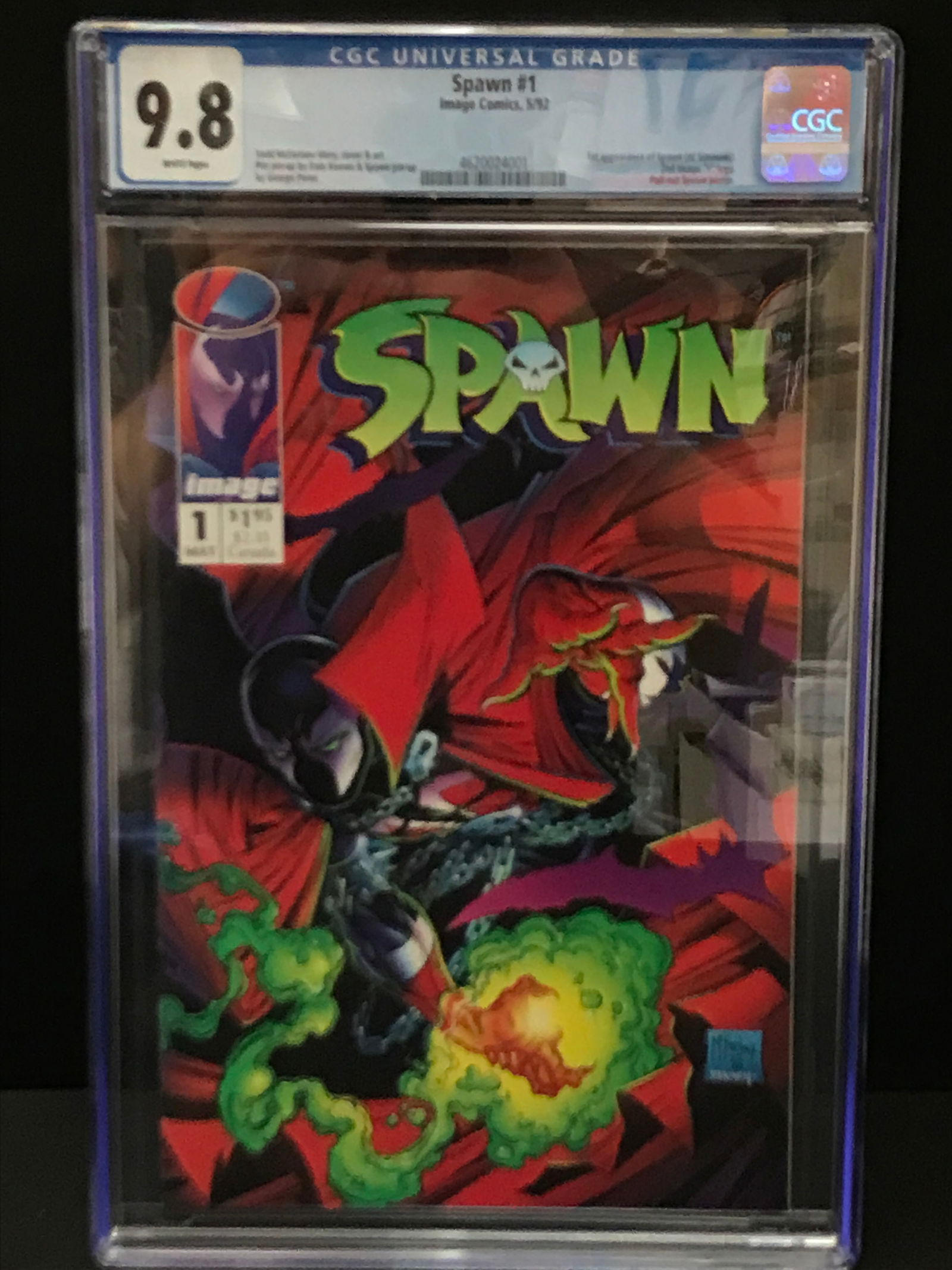 MARVEL COMICS NO.1 SPAWN CGC GRADED 9.8 (1 of 1)