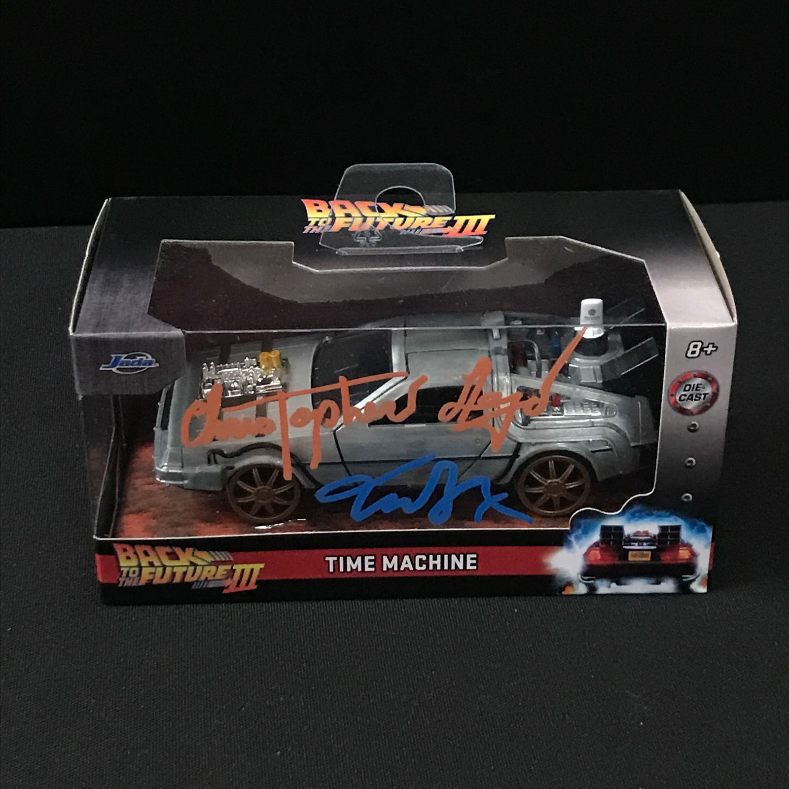 CHRISTOPHER LLOYD AND MICHAEL J FOX SIGNED JADA DIECAST TIME MACHINE (WWOC COA) (1 of 2)