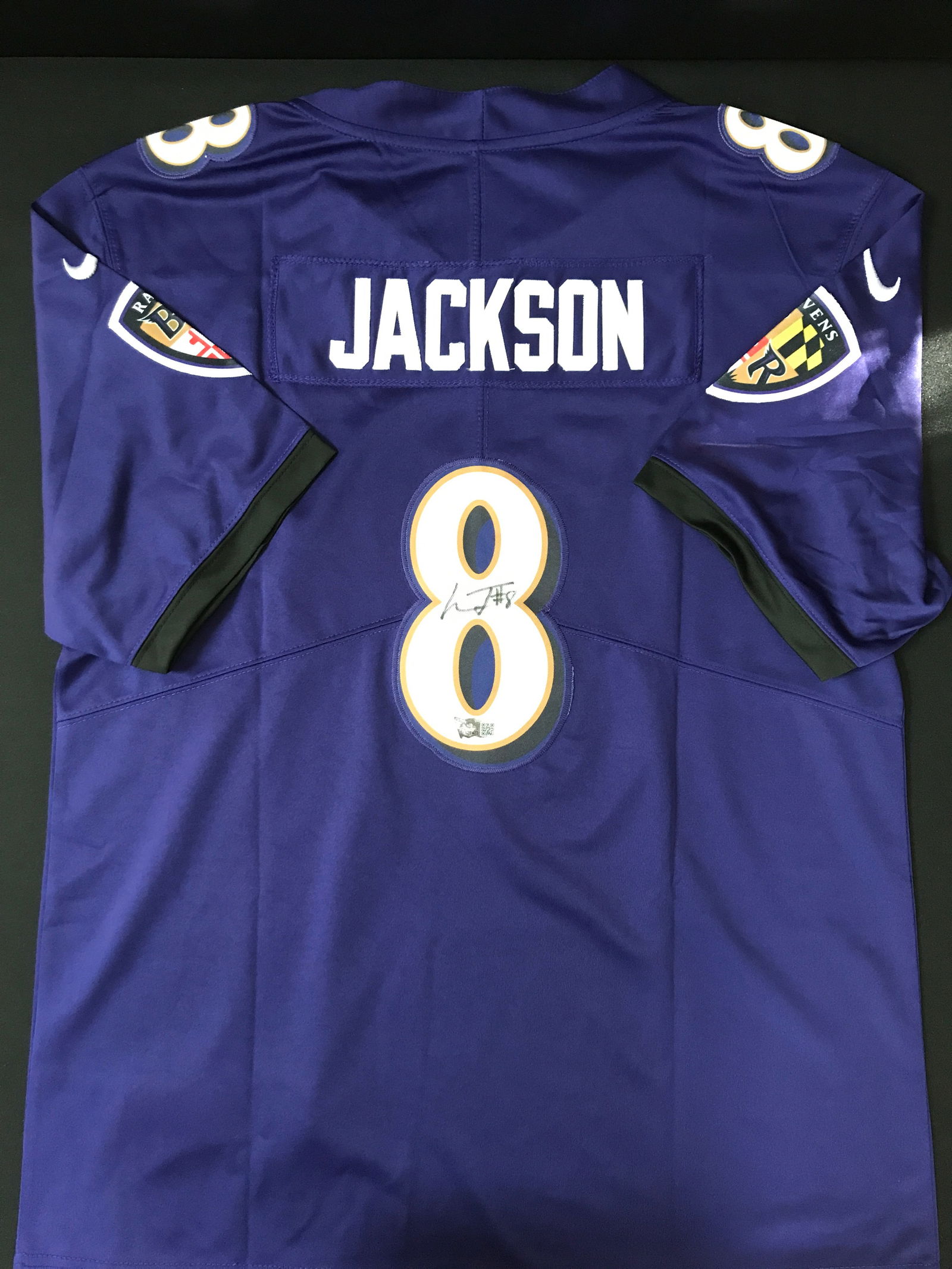 LAMAR JACKSON SIGNED BALTIMORE RAVENS JERSEY - ACE COA (1 of 3)