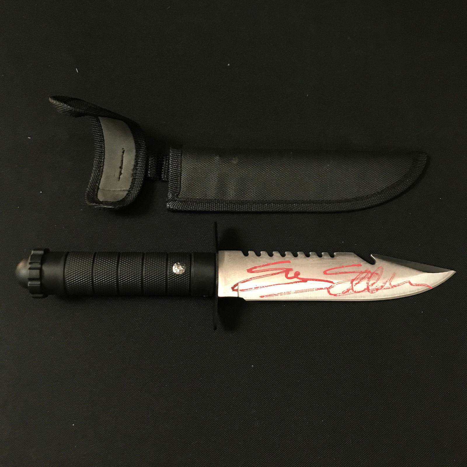 SYLVESTER STALLONE SIGNED RAMBO PROP KNIFE (KB COA) (1 of 1)