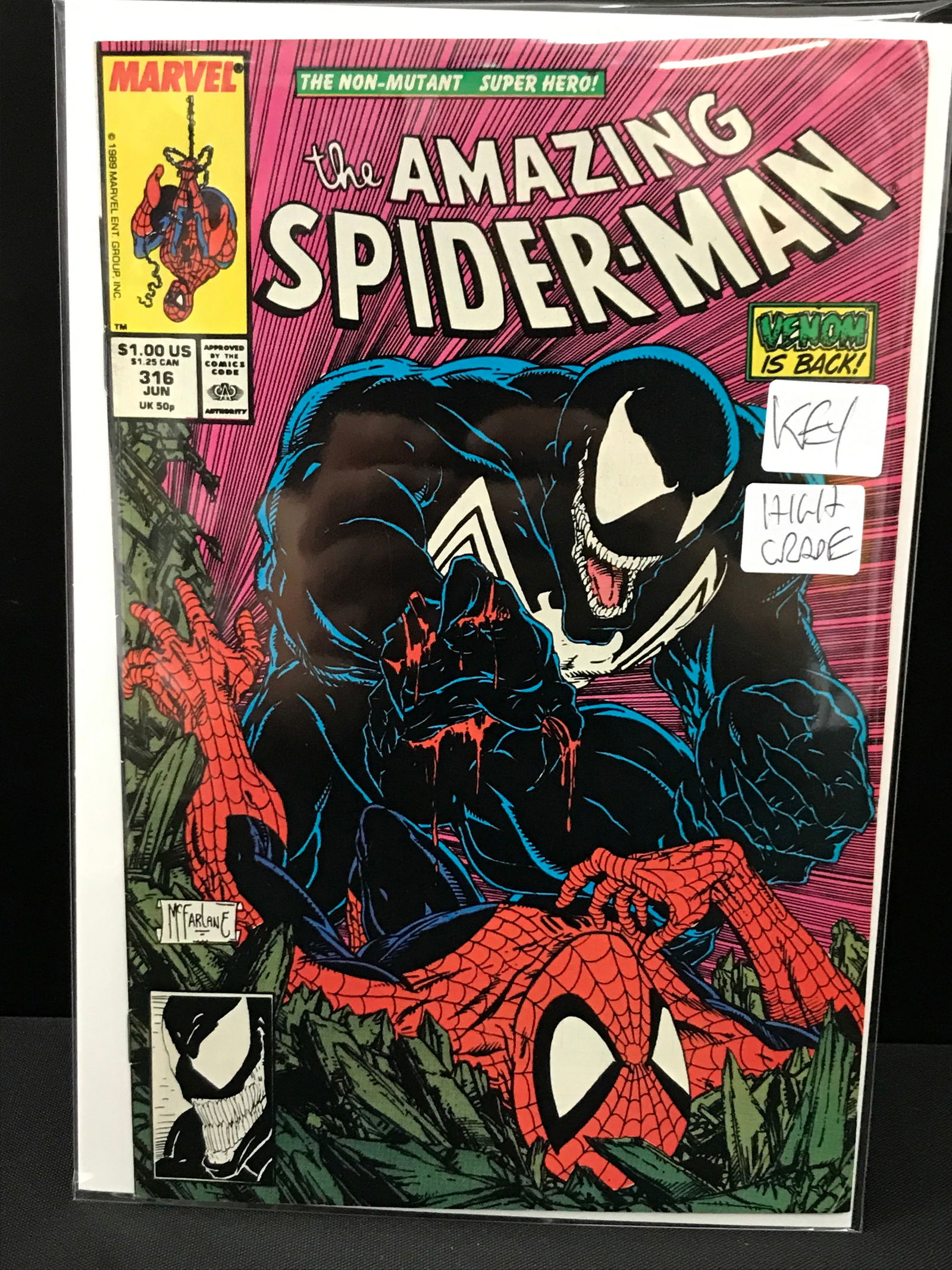 THE AMAZING SPIDERMAN #316 - MARVEL COMICS (1ST APP VENOM) (1 of 1)