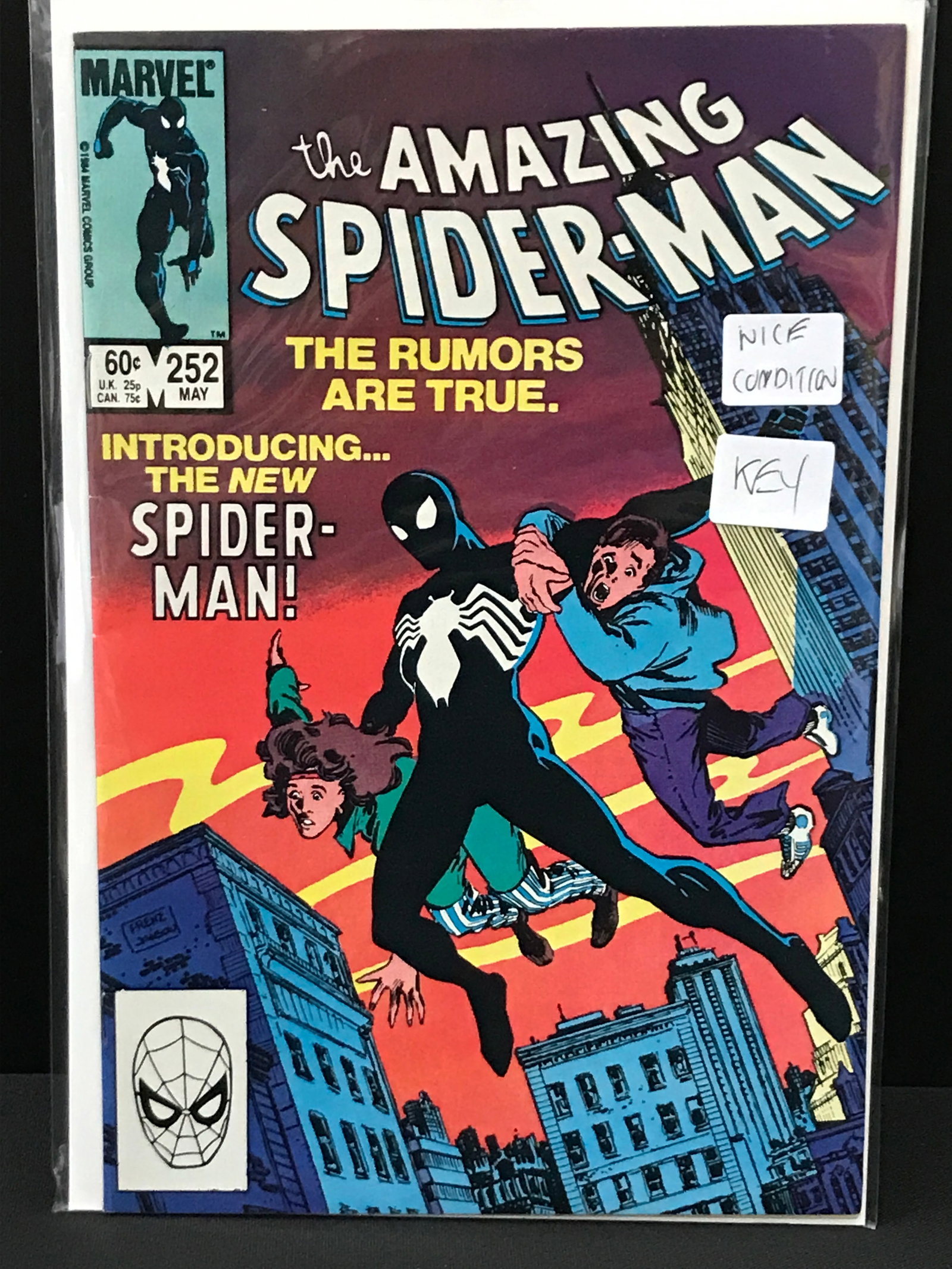 THE AMAZING SPIDERMAN #252 - MARVEL COMICS (1ST BLACK COSTUME SPIDER-MAN): Prices are in Canadian dollars
