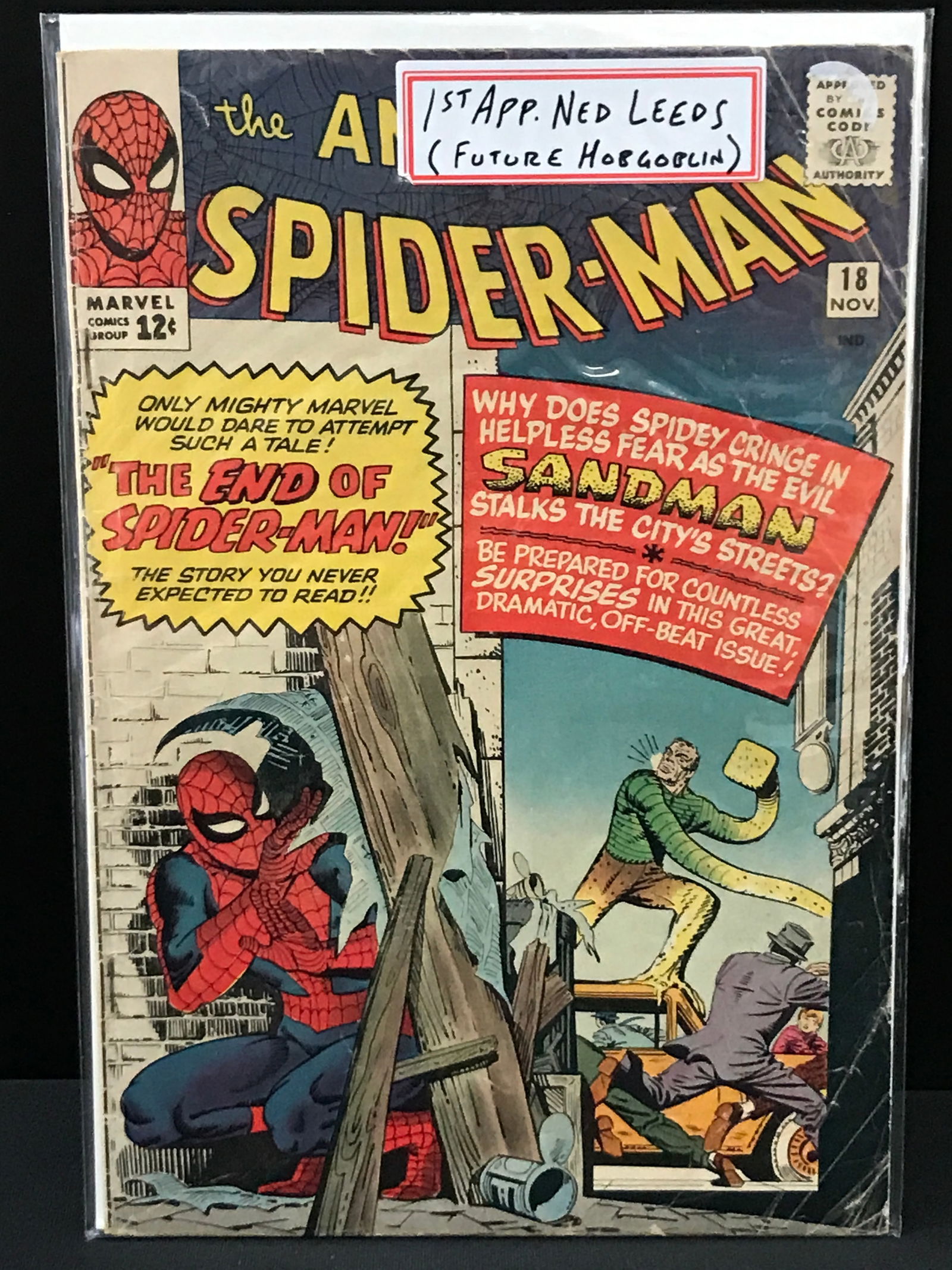THE AMAZING SPIDERMAN #18 1ST APPEARANCE OF NED LEEDS - MARVEL COMICS (1 of 1)