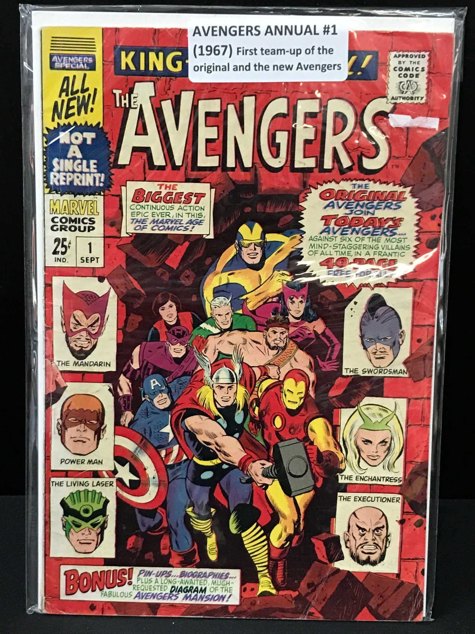 THE AVENGERS ANNUAL #1 - MARVEL COMICS (1 of 1)