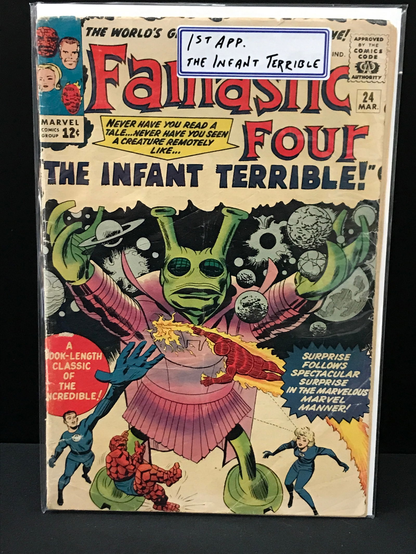 THE FANTASTIC FOUR #24 1ST APPEARANCE OF INFANT TERRIBLE - MARVEL COMICS (1 of 1)