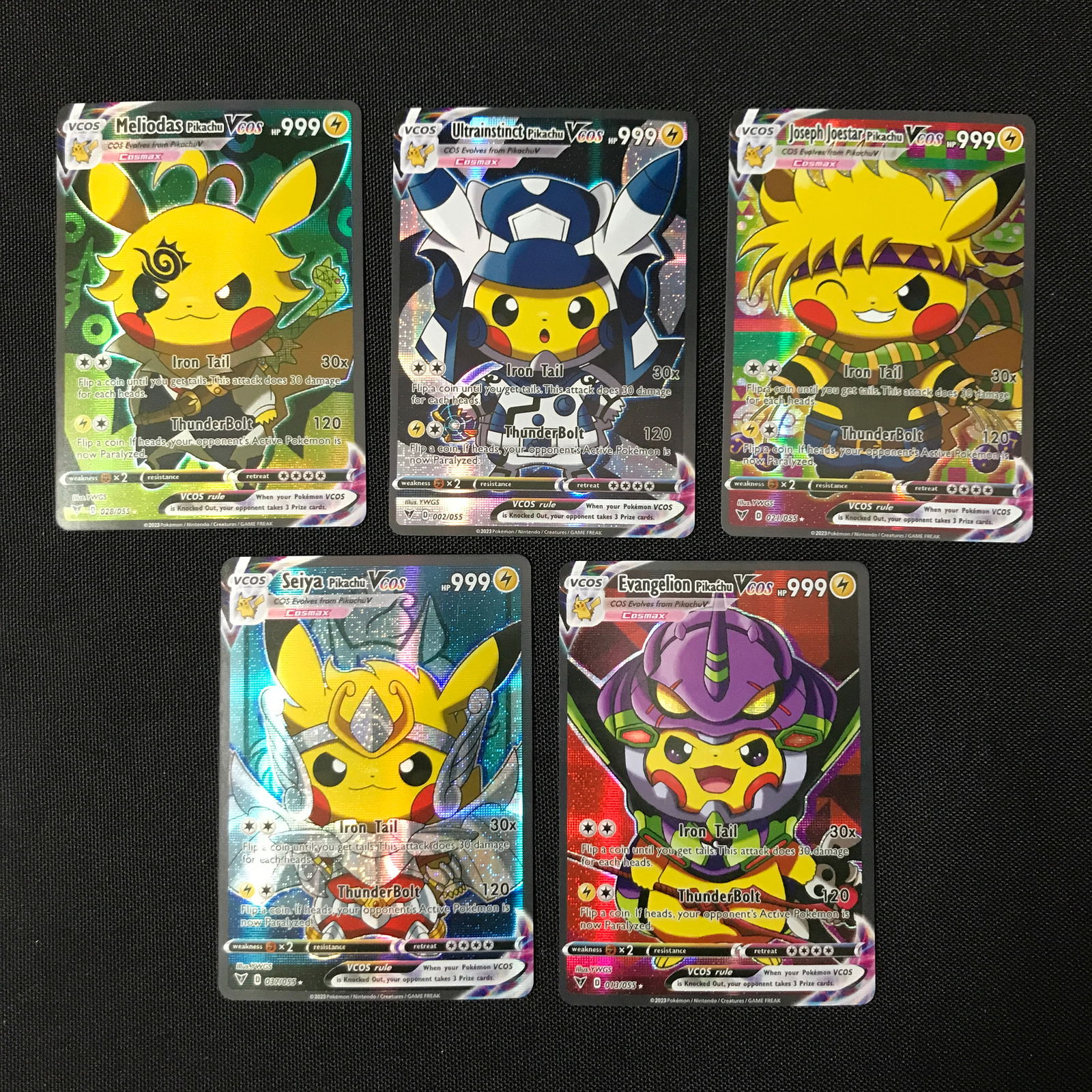 LOT OF 5 COSPLAY POKEMON CARDS: Prices are in Canadian dollars