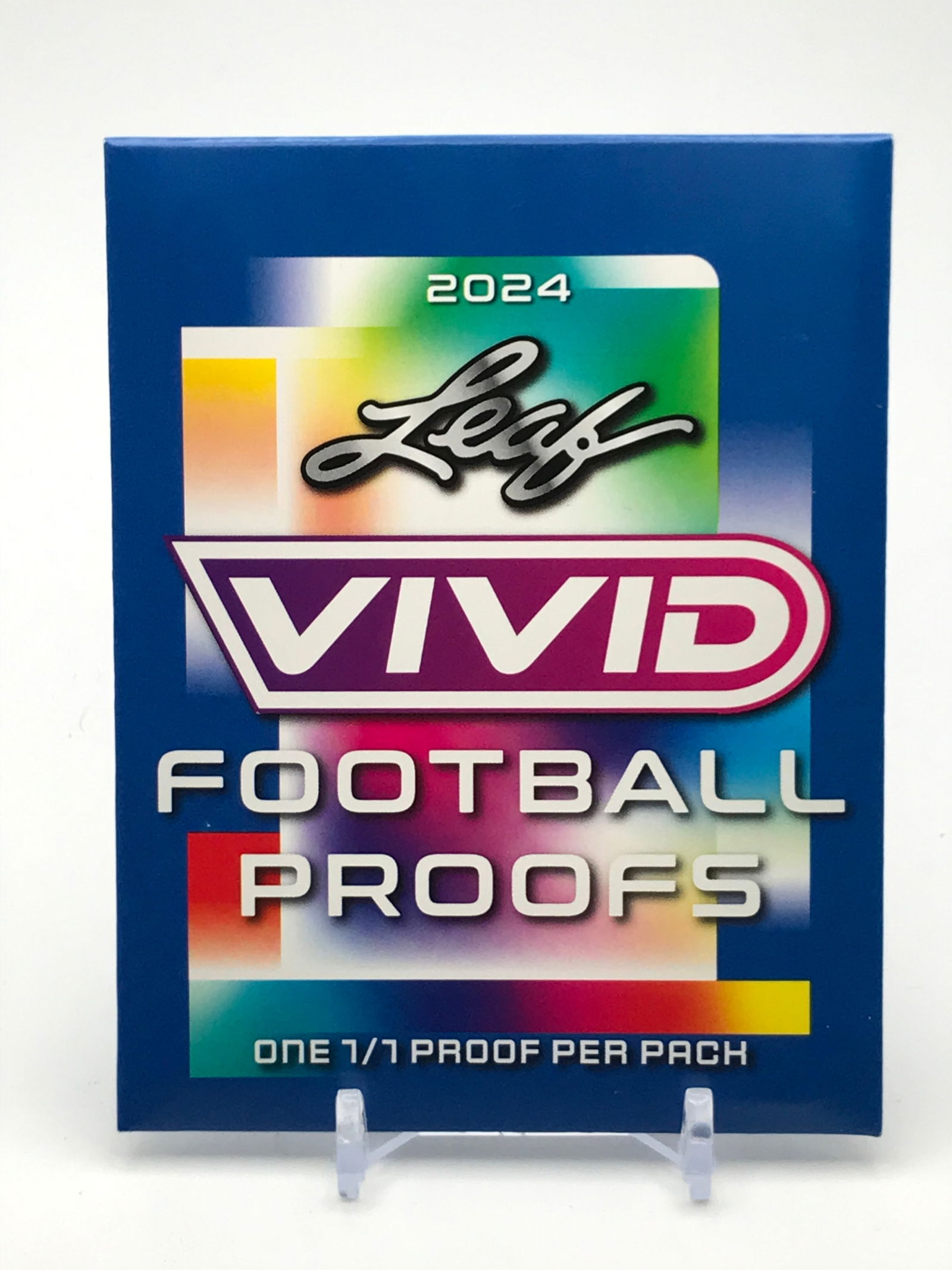 2024 LEAF VIVID SEALED FOOTBALL PROOF PACK - CONTAINS 1/1 (1 of 1)