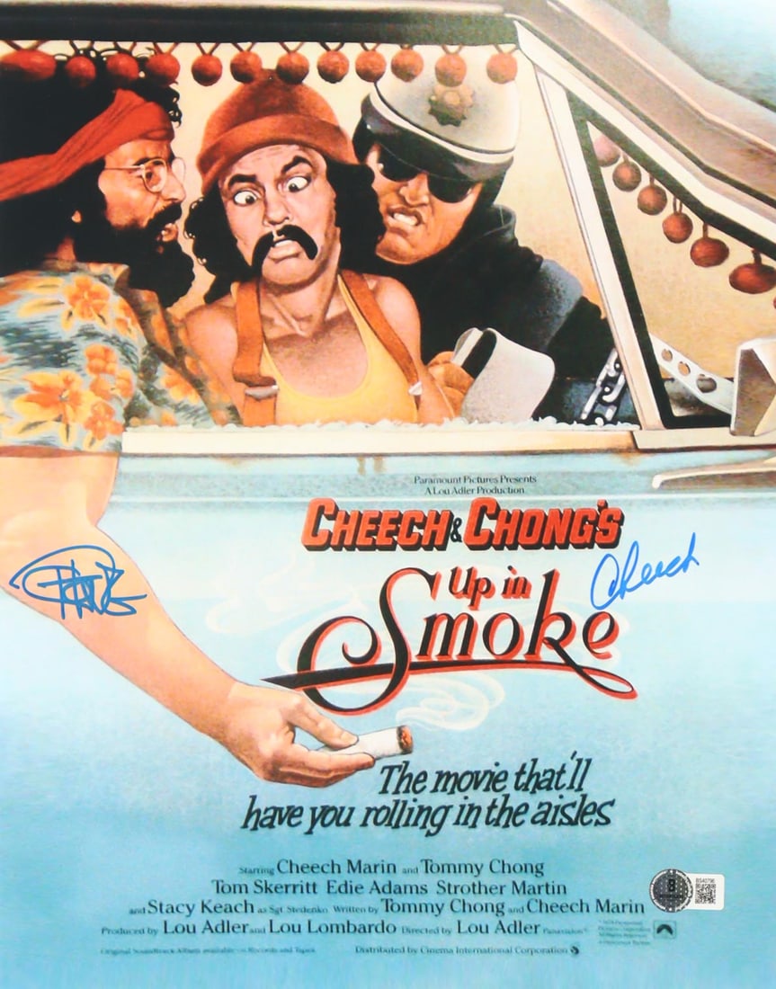 CHEECH AND CHONG SIGNED UP IN SMOKE 11X14 PHOTO - BECKETT COA: Prices are in Canadian dollars