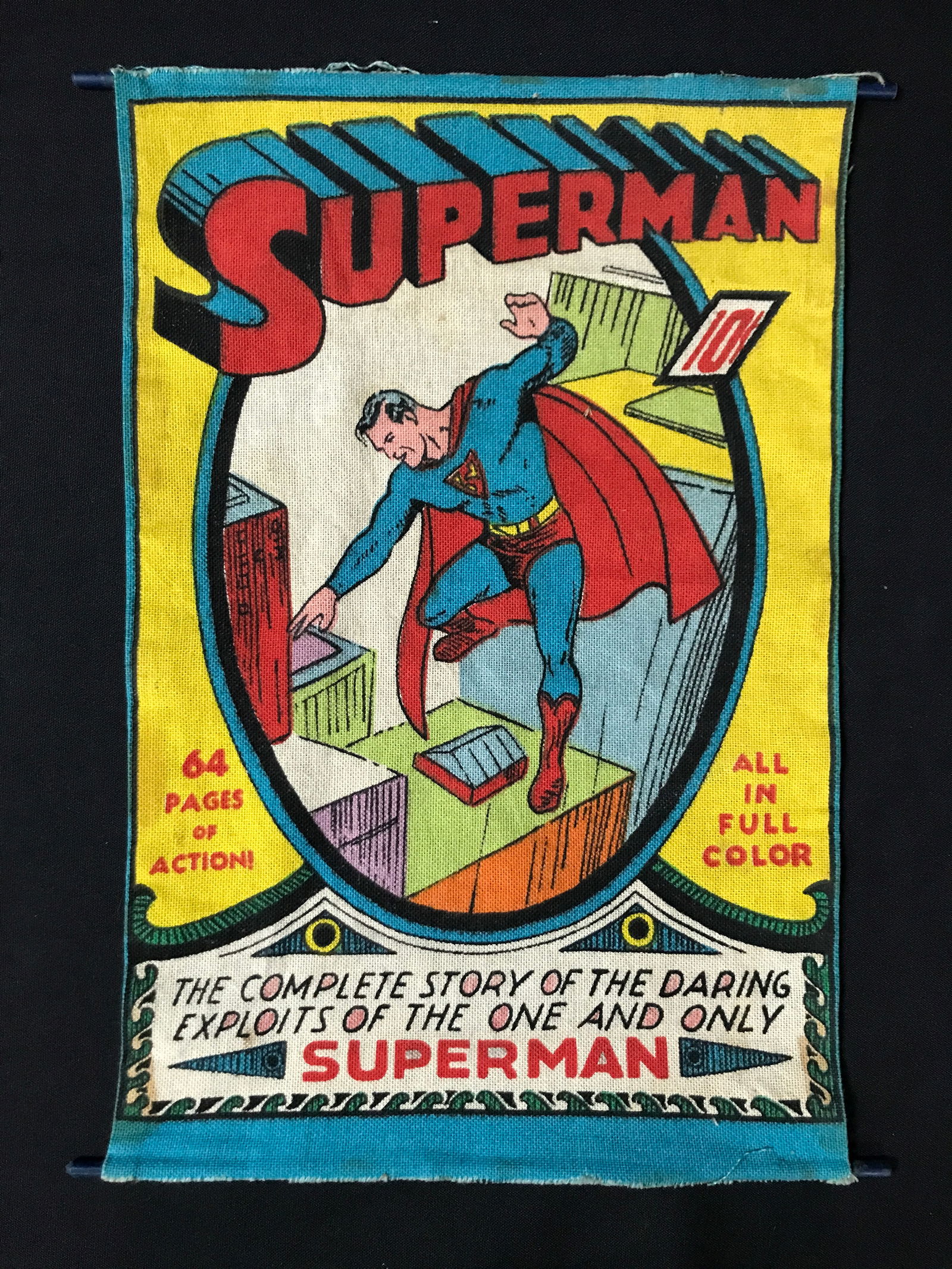 1946 ORIGINAL SUPERMAN BANNER (1 of 3)