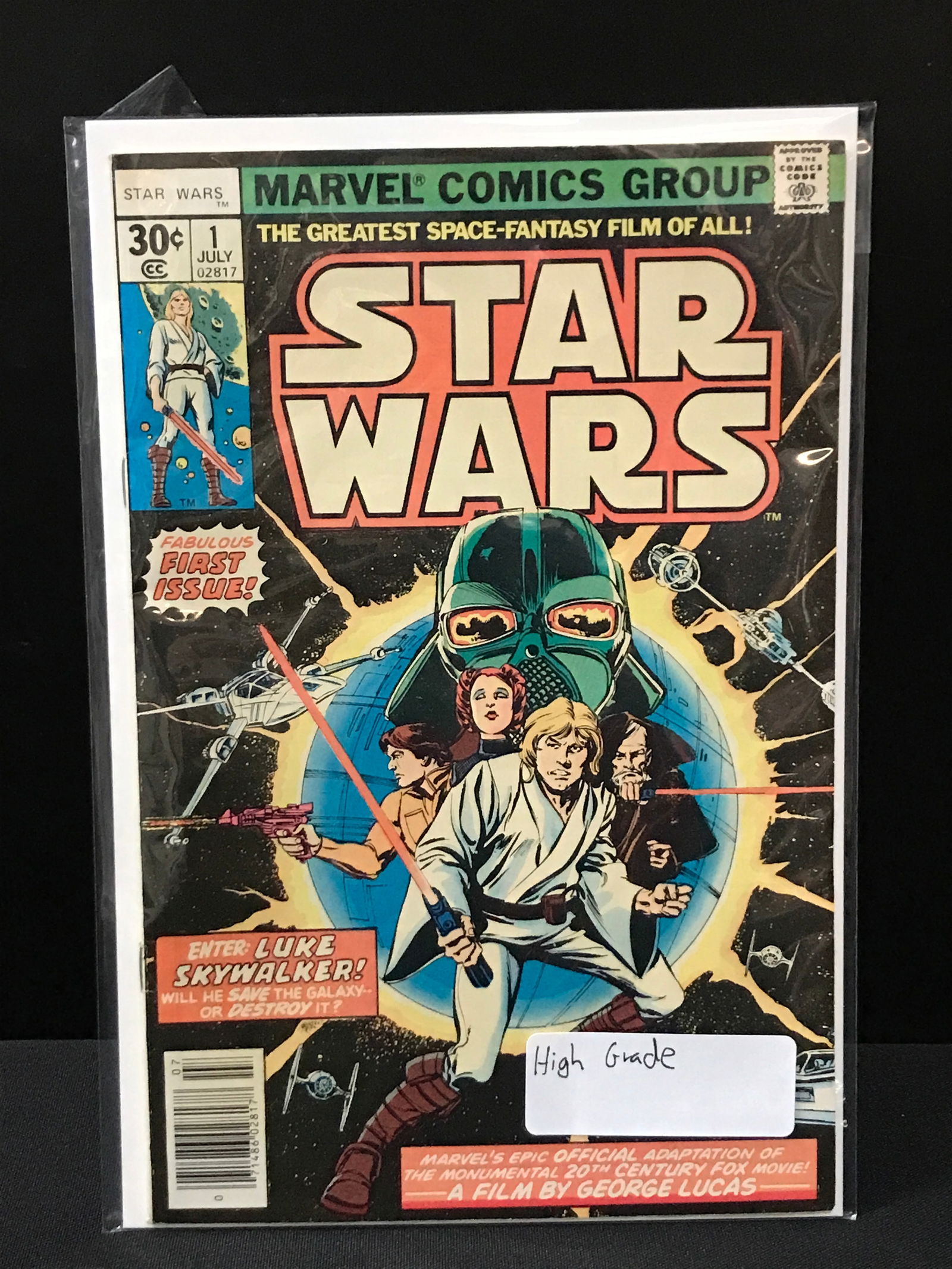 STAR WARS #1 HIGH GRADE - MARVEL COMICS (1 of 1)