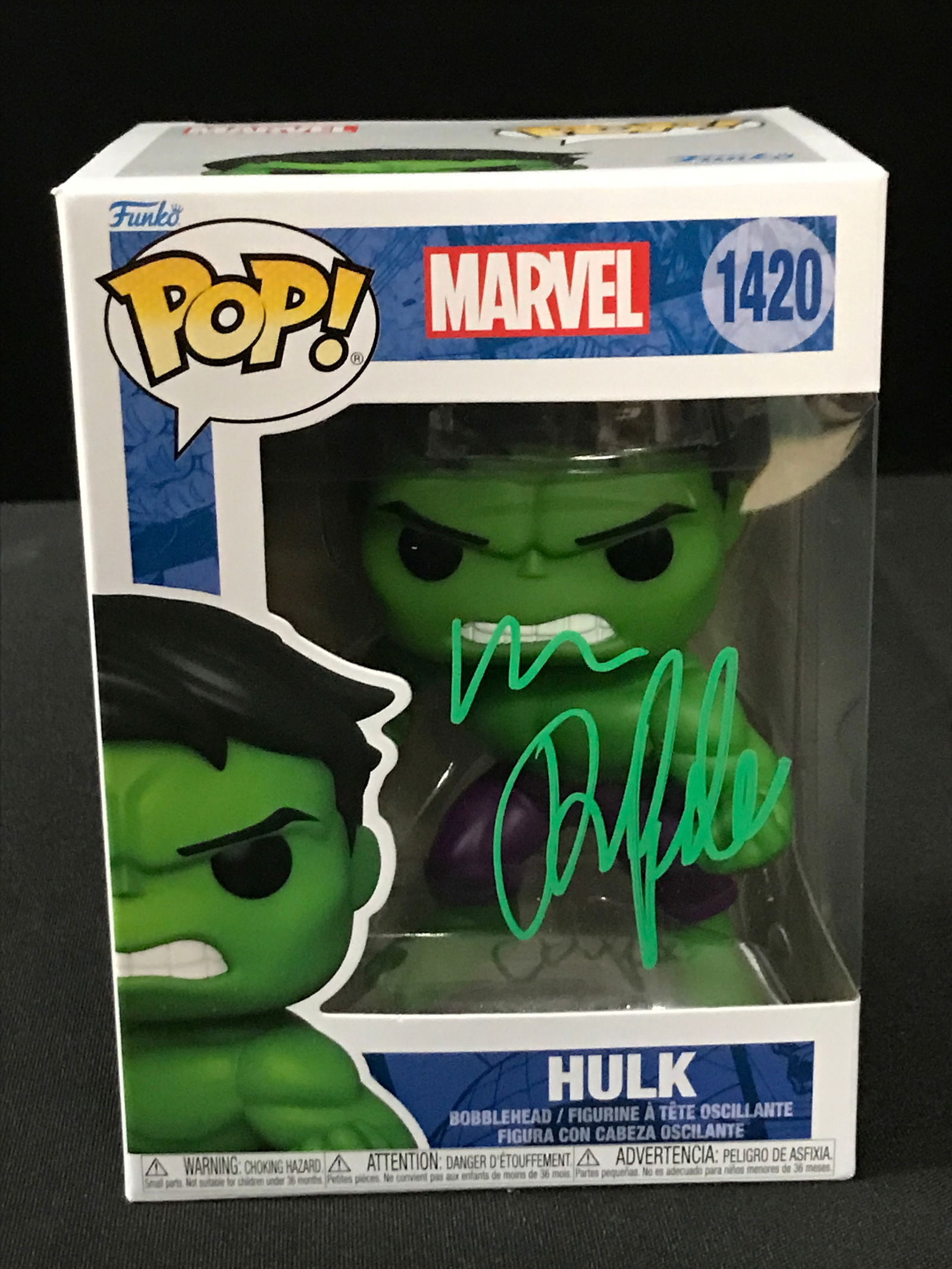 MARK RUFFALO SIGNED HULK FUNKO POP - KB COA (1 of 2)