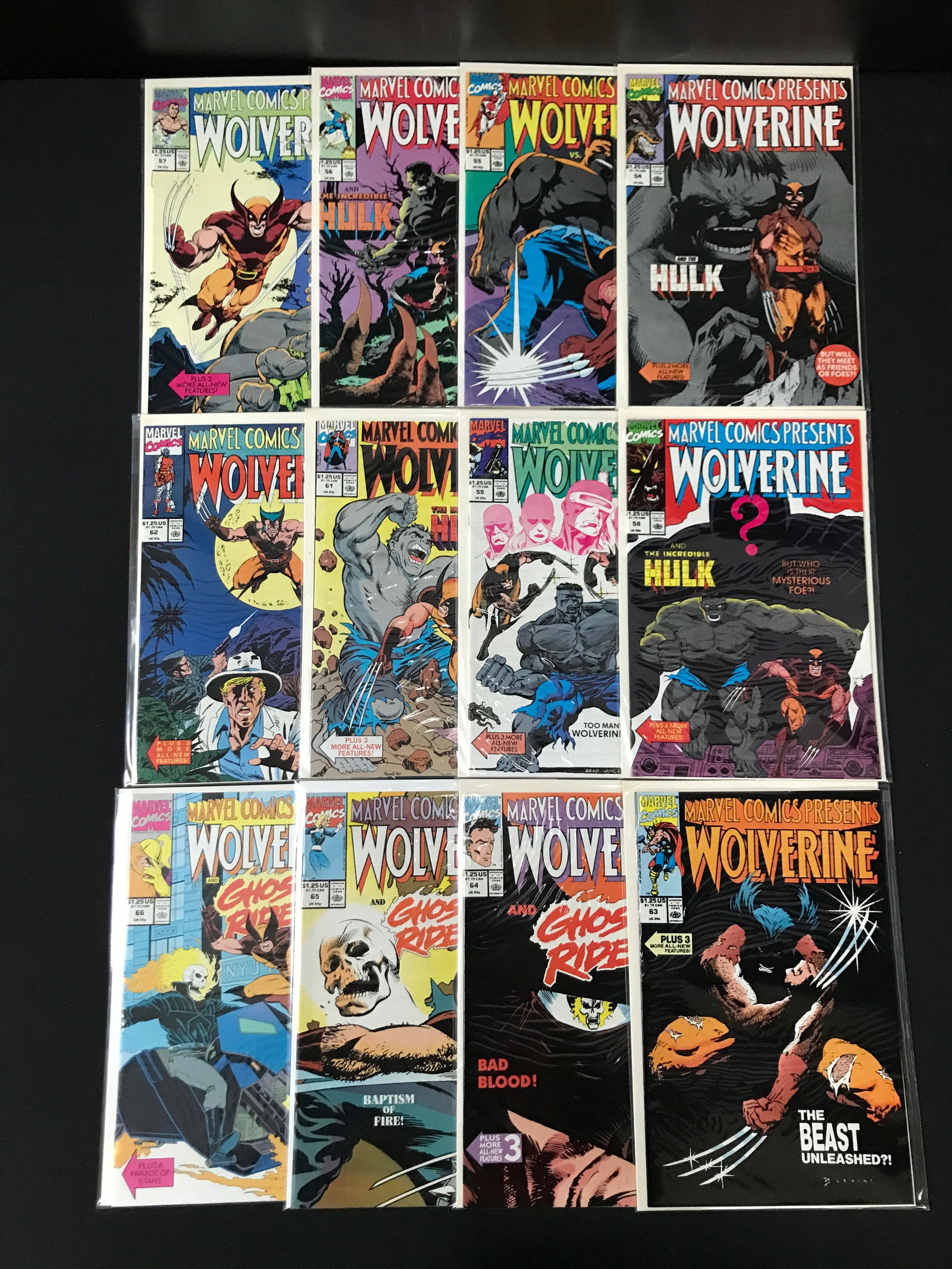LOT OF 12 MARVEL COMICS PRESENT WOLVERINE COMICS - MARVEL COMICS (1 of 1)