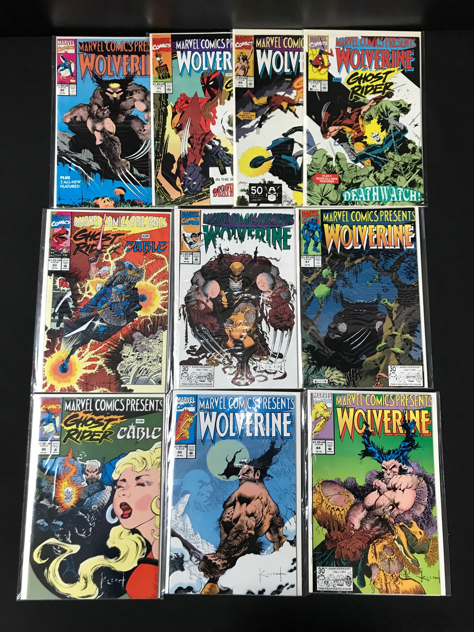 LOT OF 10 MARVEL COMICS PRESENT WOLVERINE COMICS - MARVEL COMICS (1 of 1)
