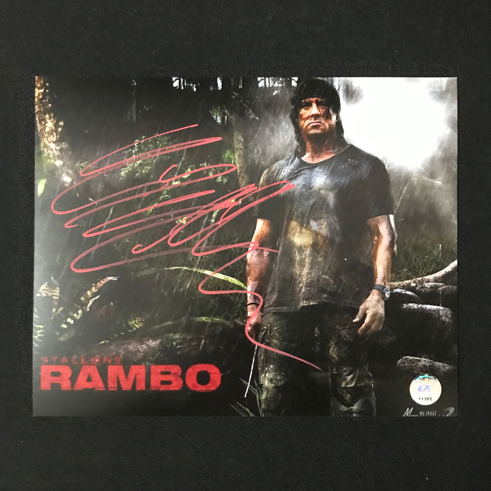 SYLVESTER STALLONE SIGNED 8X10 - KB COA (1 of 1)