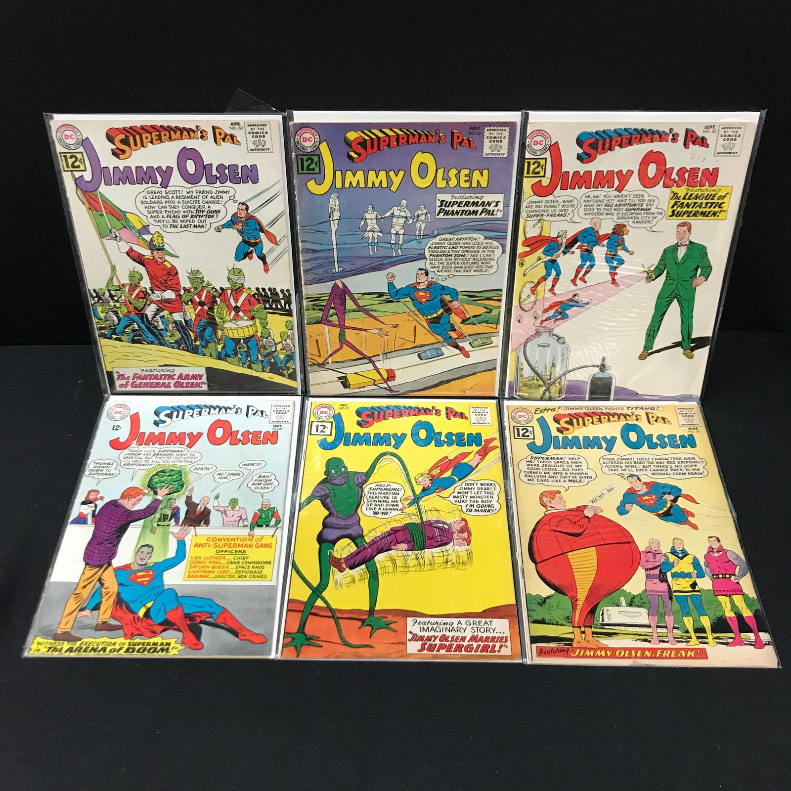 LOT OF 6 HIGH GRADE SILVER AGE SUPERMAN'S PAL JIMMY OLSEN COMICS - DC COMICS (1 of 1)