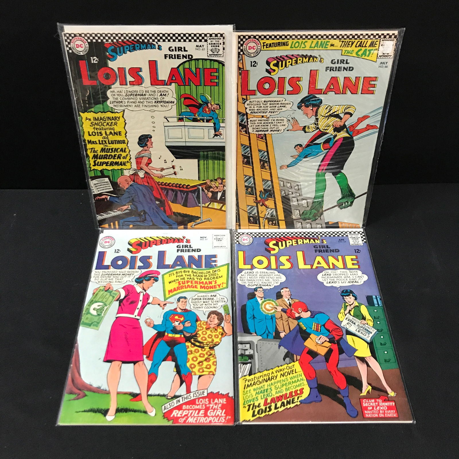LOT OF 4 HIGH GRADE SILVER AGE SUPERMAN'S GIRLFRIEND LOIS LANE COMICS - DC COMICS (1 of 1)
