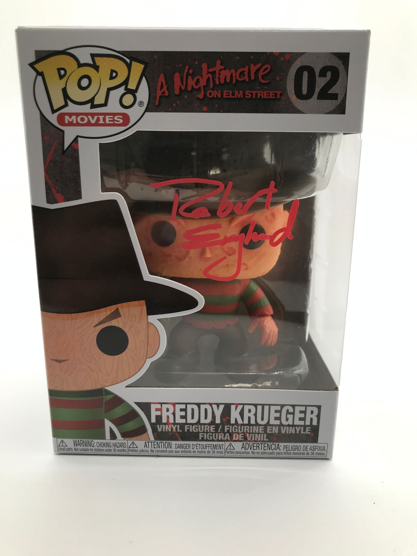 ROBERT ENGLUND SIGNED FREDDIE KREUGER FUNKO POP - WWOC COA (1 of 2)