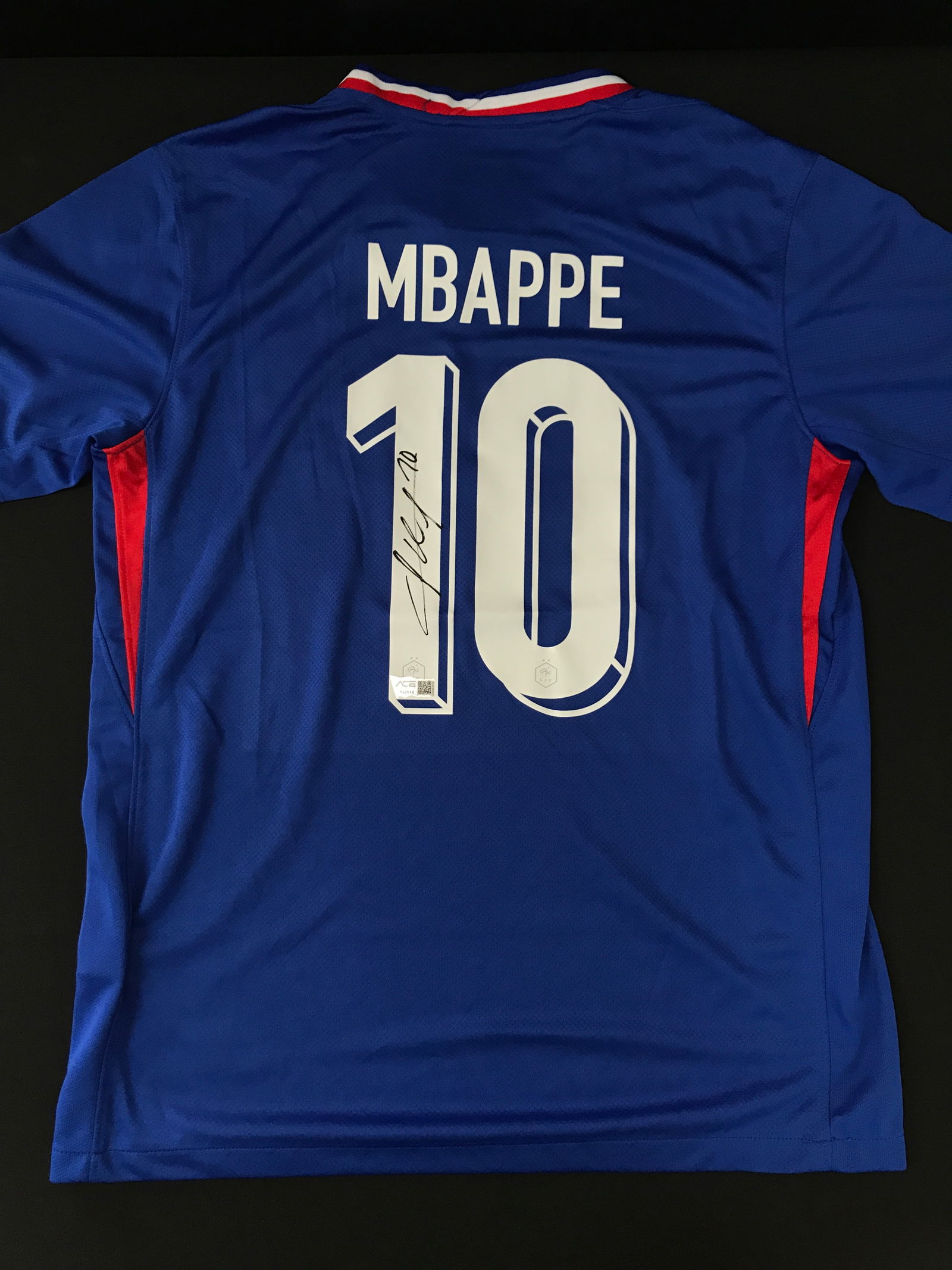 KYLIAN MBAPPE SIGNED FOOTBALL JERSEY - ACE COA (1 of 3)