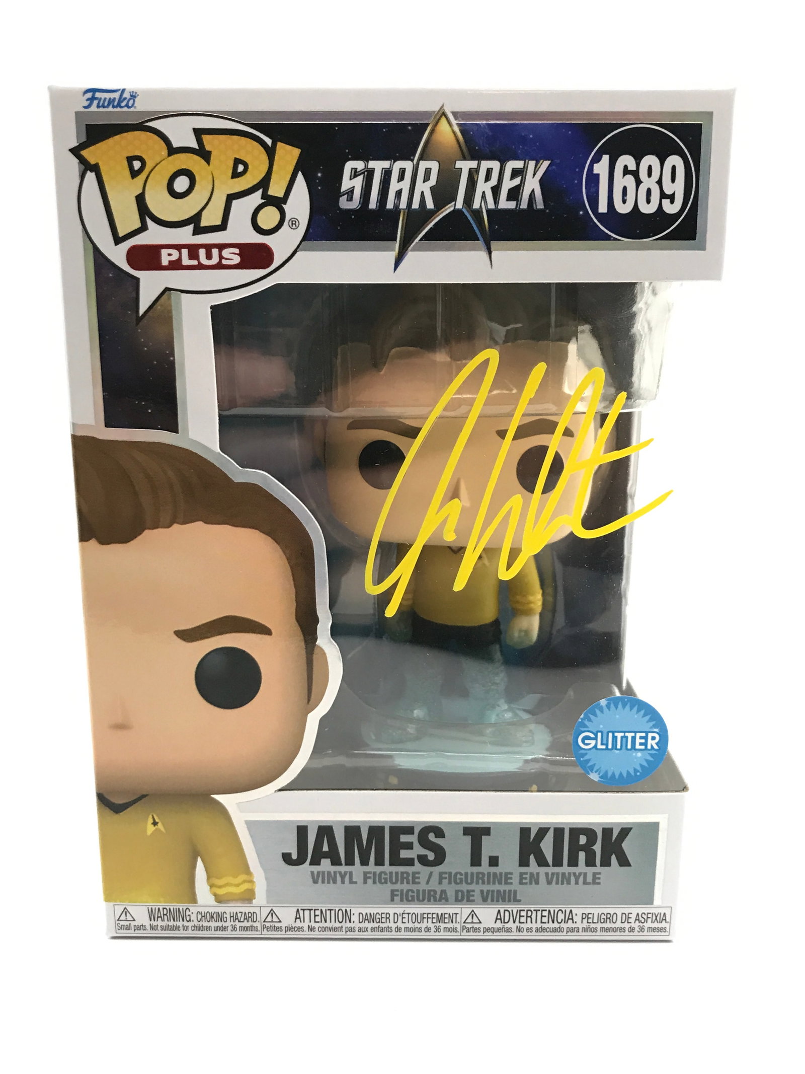 WILLIAM SHATNER SIGNED JAMES T. KIRK FUNKO POP - WWOC COA: Prices are in Canadian dollars