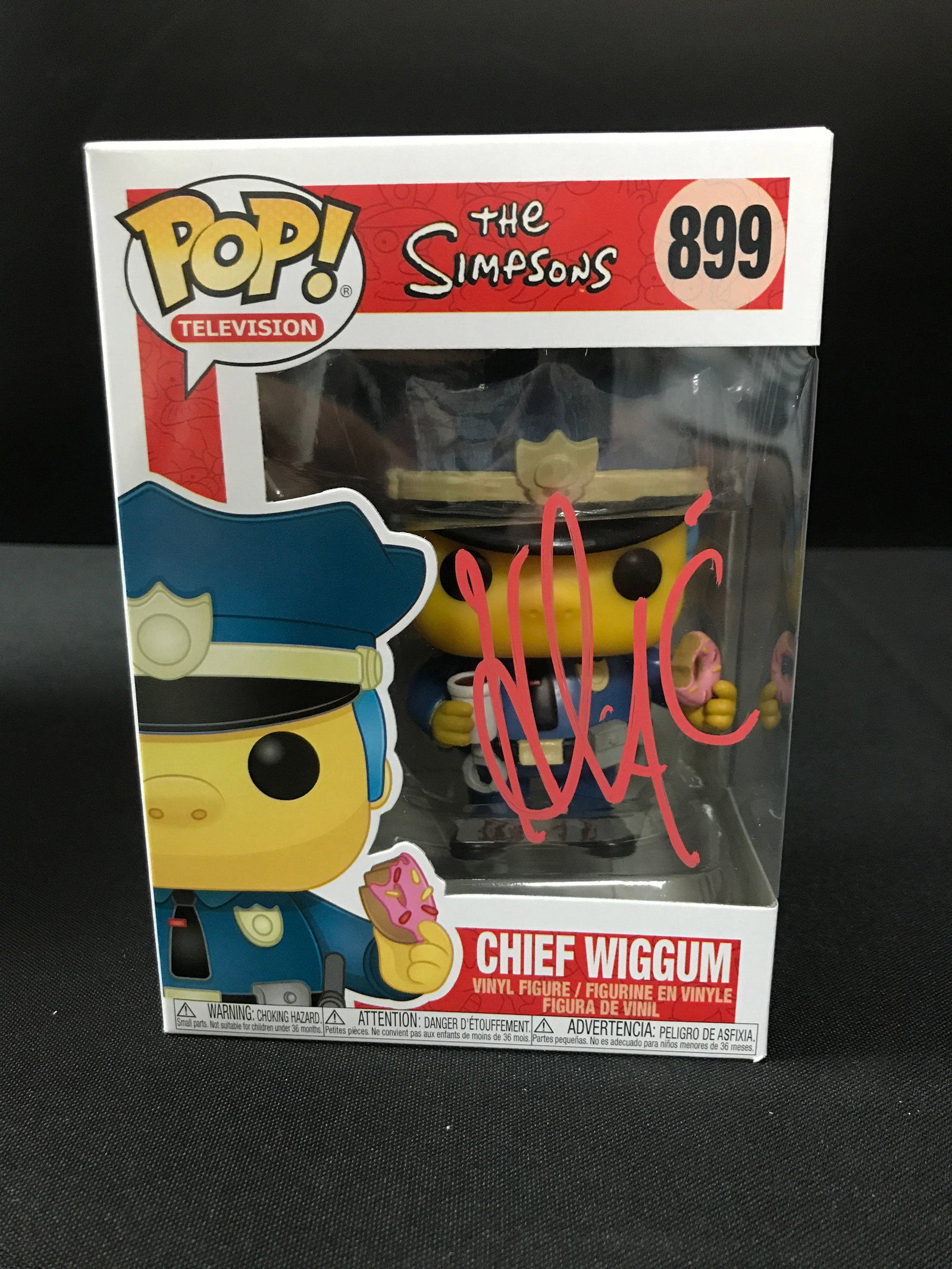 HANK AZARIA SIGNED CHIEF WIGGUM FUNKO POP - WWOC COA: Prices are in Canadian dollars