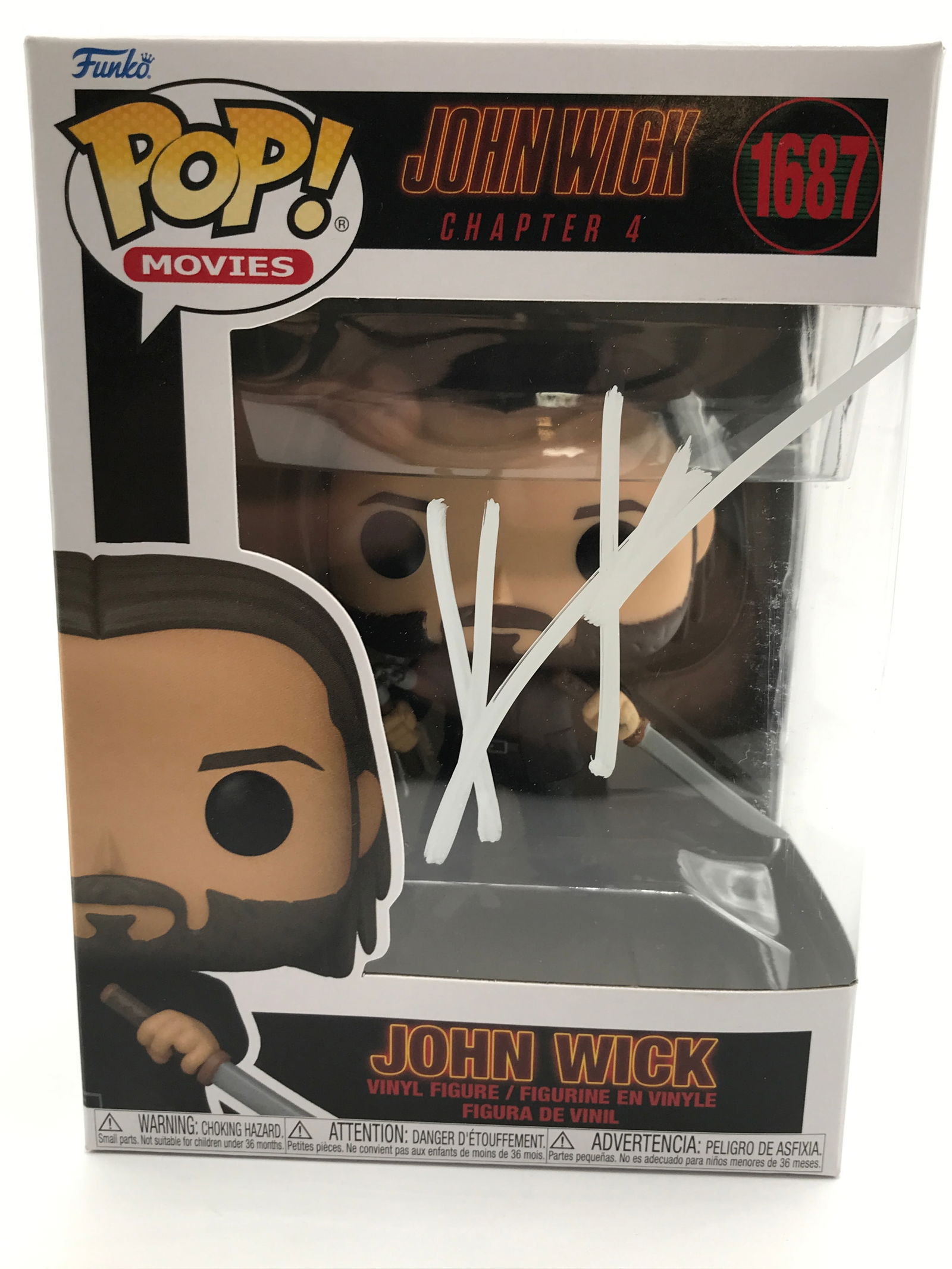KEANU REEVES SIGNED JOHN WICK FUNKO POP - KB COA (1 of 2)