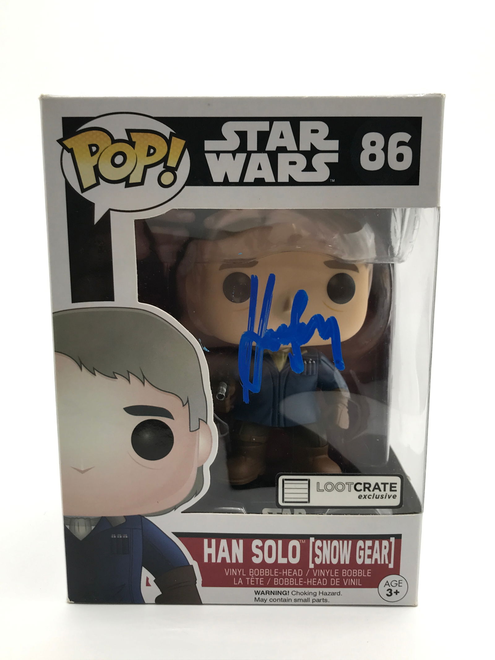 HARRISON FORD SIGNED HAN SOLO FUNKO POP - KB COA (1 of 2)