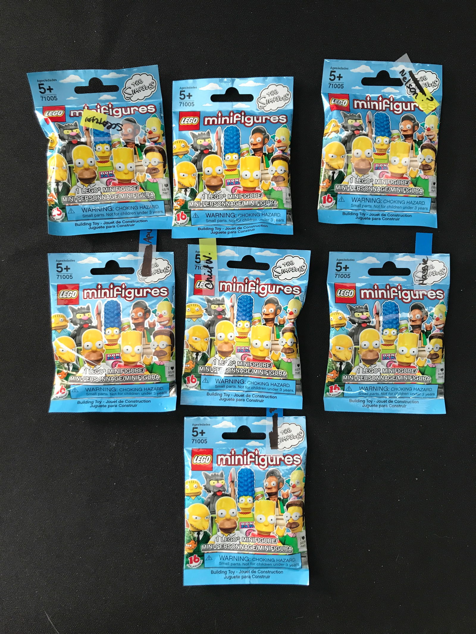 LOT OF 7 LEGO MINIFIGURES - THE SIMPSONS: Prices are in Canadian dollars