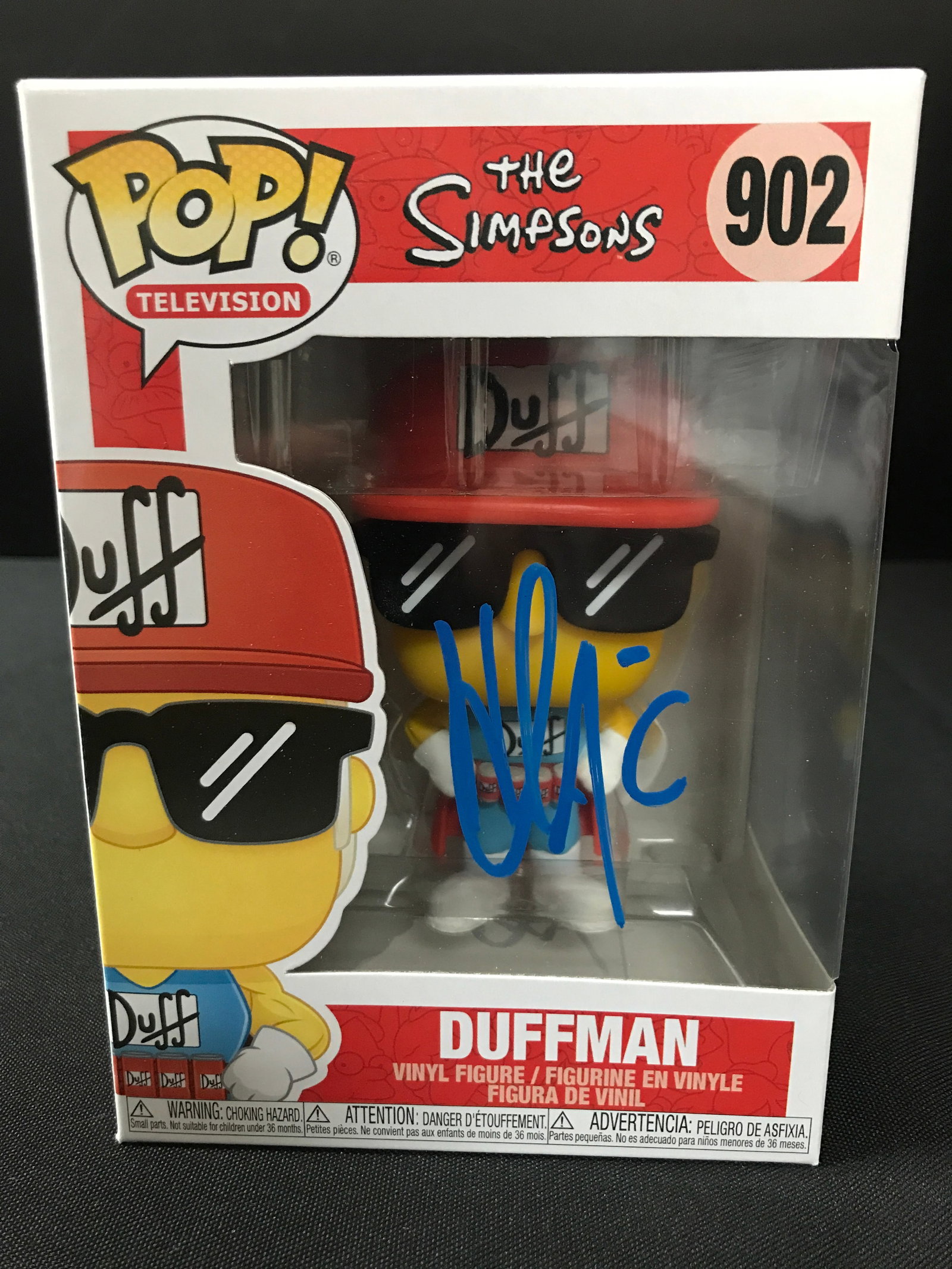 HANK AZARIA SIGNED DUFFMAN FUNKO POP - WWOC COA: Prices are in Canadian dollars