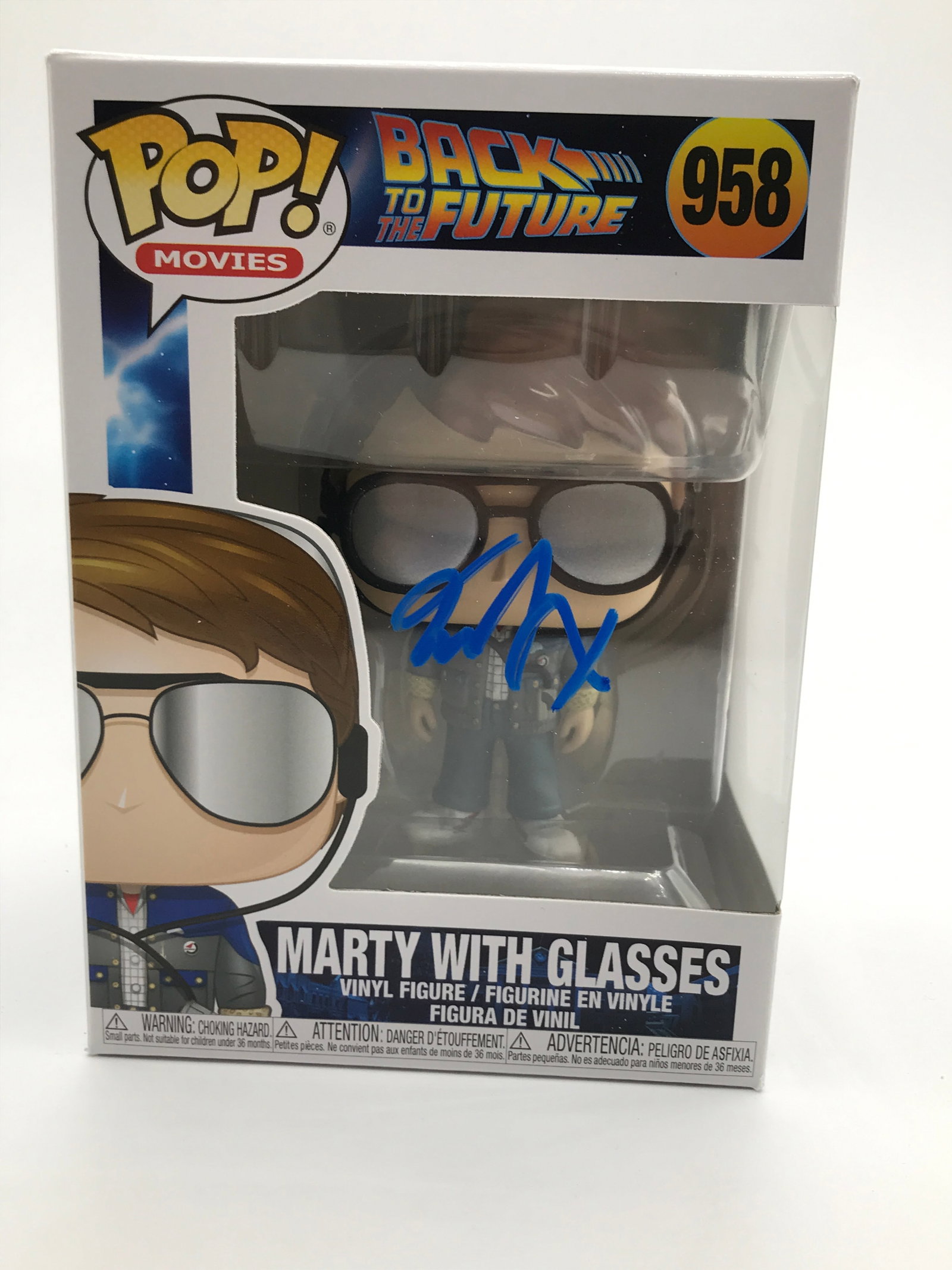 MICHAEL J FOX SIGNED MARTY MCFLY FUNKO POP - WWOC COA: Prices are in Canadian dollars