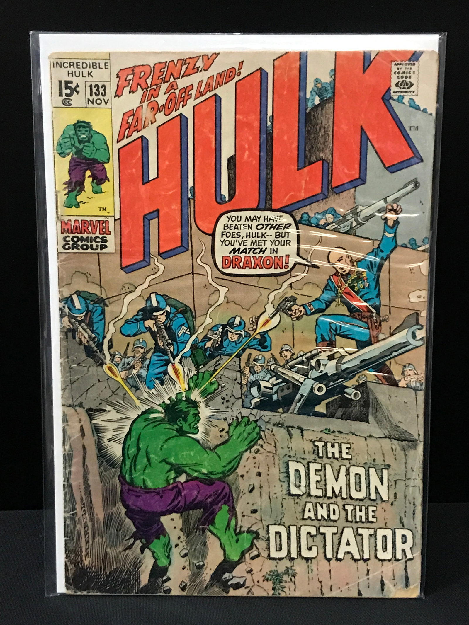 THE INCREDIBLE HULK #133 - MARVEL COMICS: Prices are in Canadian dollars