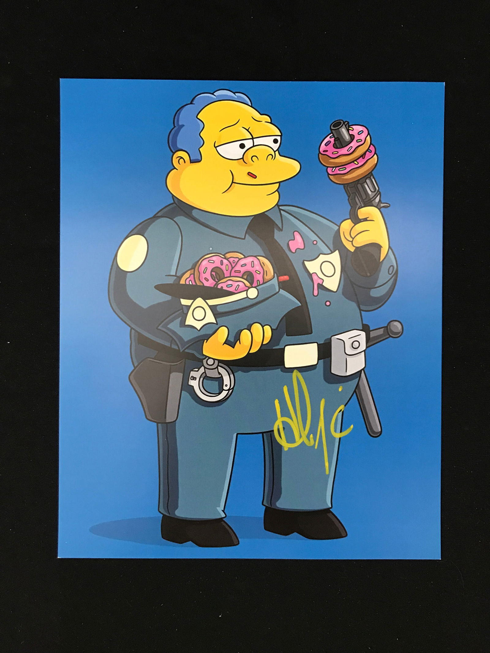 HANK AZARIA SIGNED CHIEF WIGGUM 8X10 - WWOC COA: Prices are in Canadian dollars