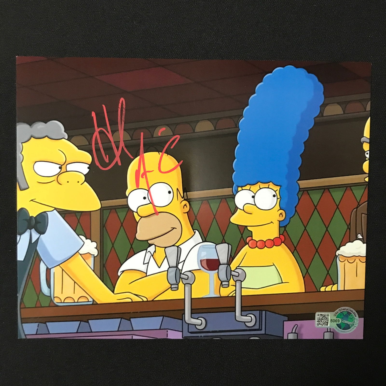 HANK AZARIA SIGNED SIMPSONS 8X10 - WWOC COA: Prices are in Canadian dollars