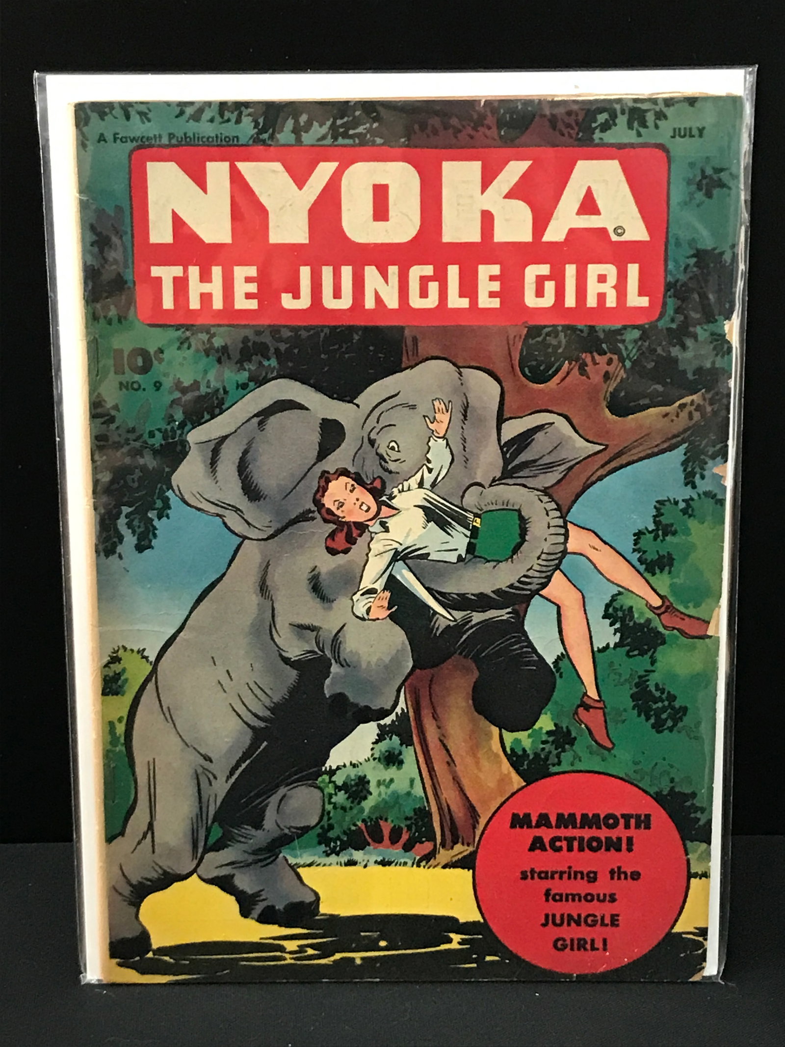 NYOKA THE JUNGLE GIRL #9 - A FAWCETT PUBLICATION: Prices are in Canadian dollars