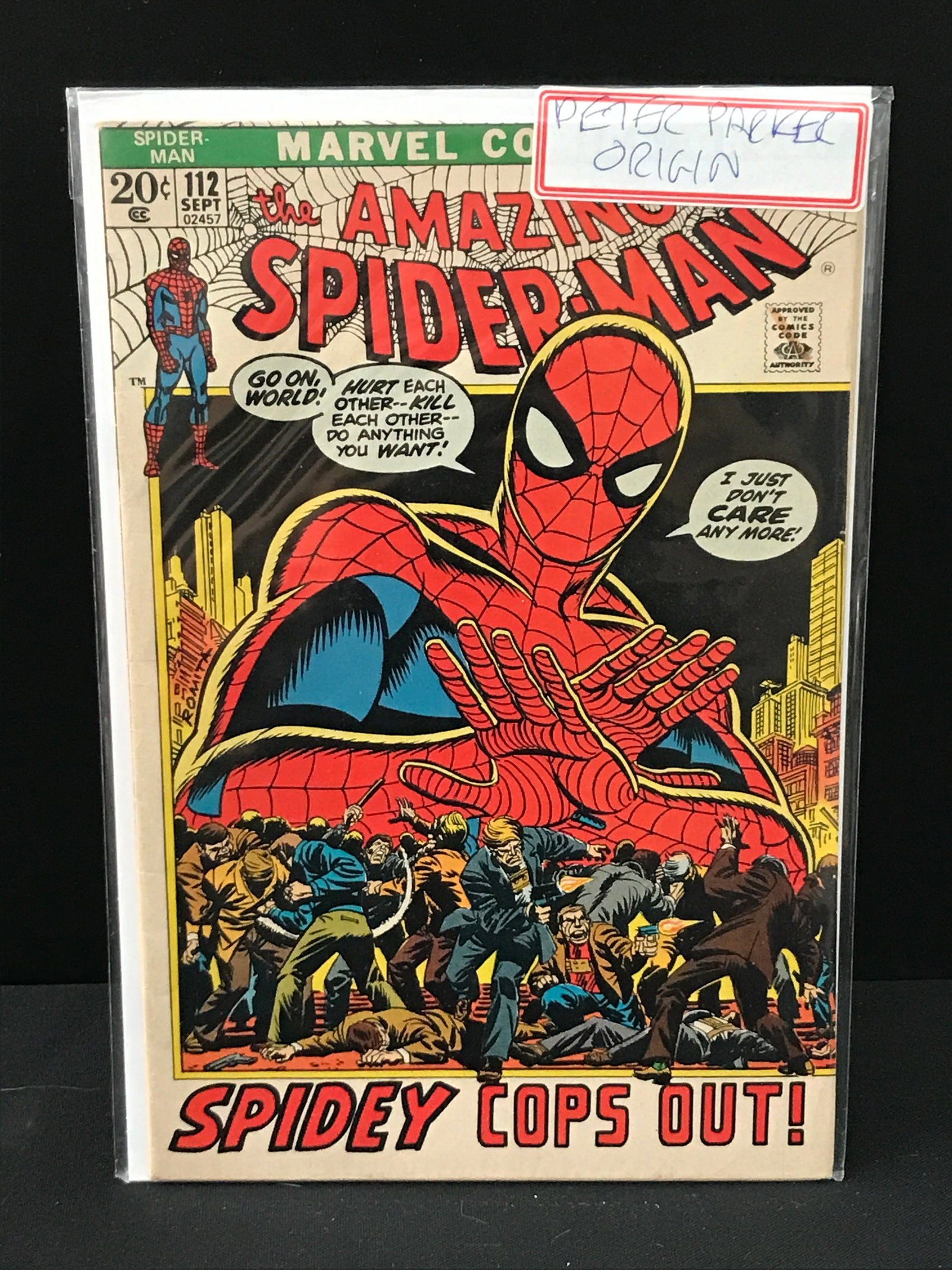 THE AMAZING SPIDERMAN #112 PETER PARKER ORIGIN - MARVEL COMICS: Prices are in Canadian dollars