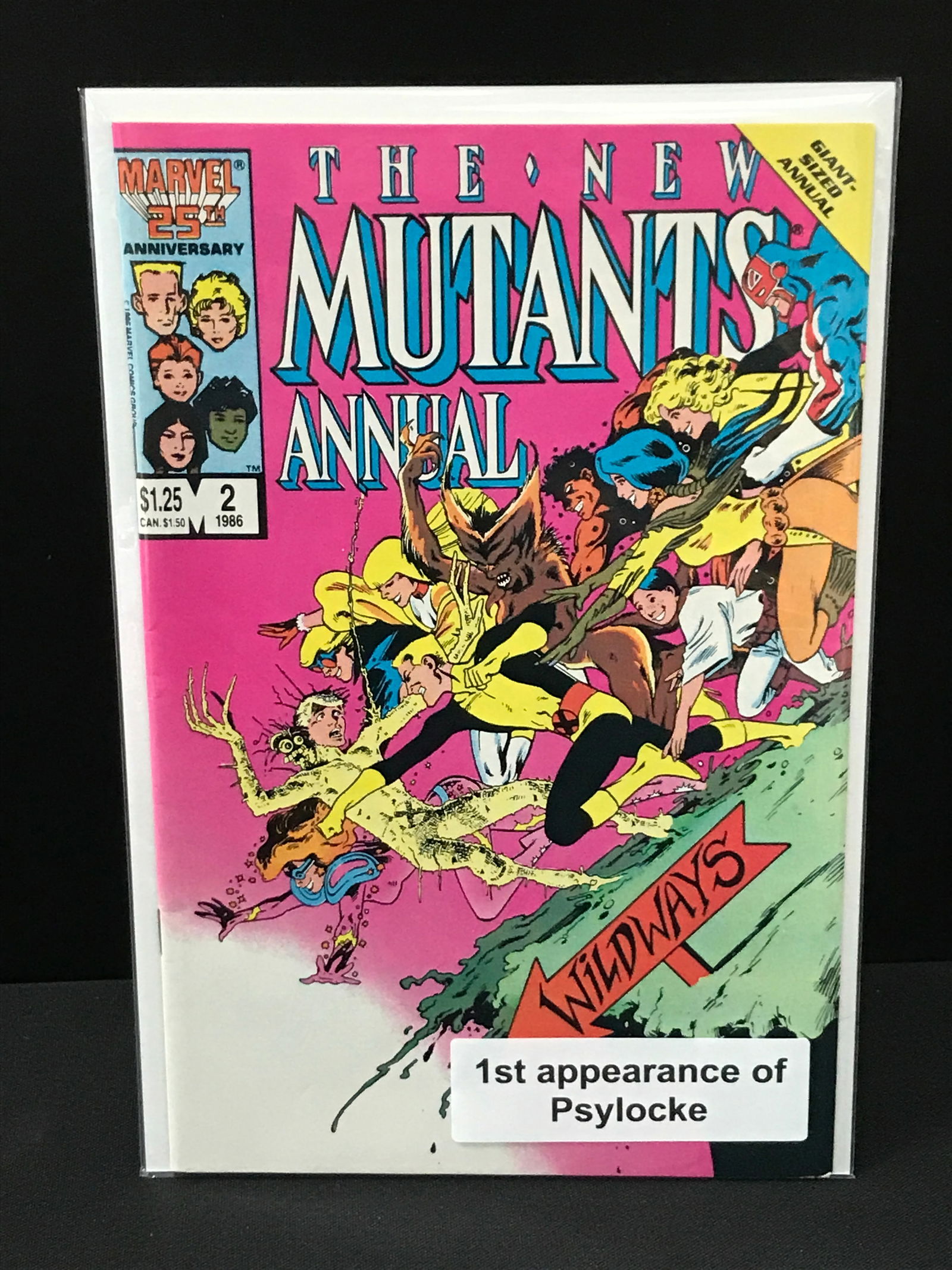 THE NEW MUTANT ANNUAL #2 1ST APPEARANCE OF PSYLOCKE - MARVEL COMICS (1 of 1)