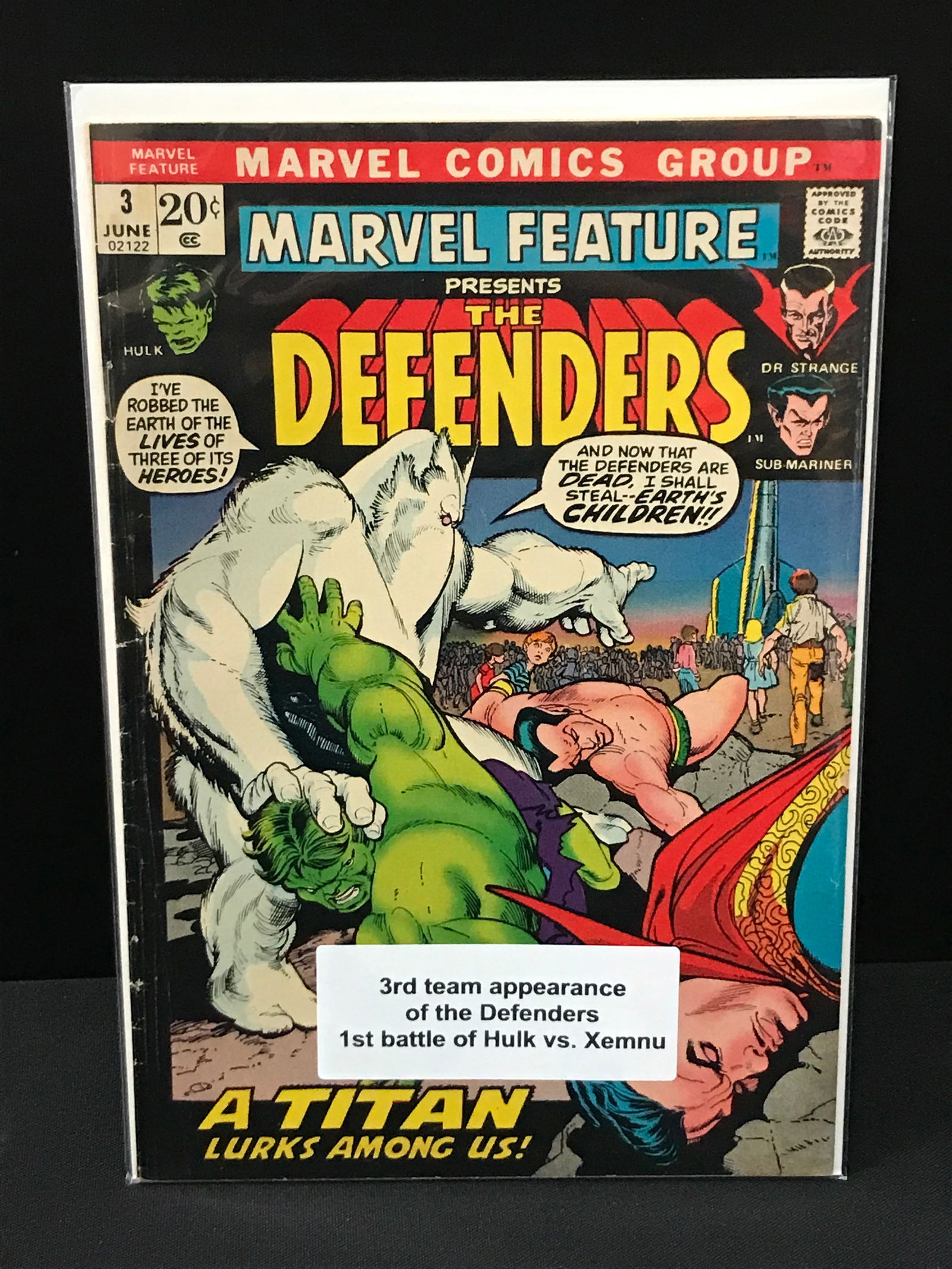 MARVEL FEATURE PRESENTS THE DEFENDERS #3 - MARVEL COMICS (1 of 1)