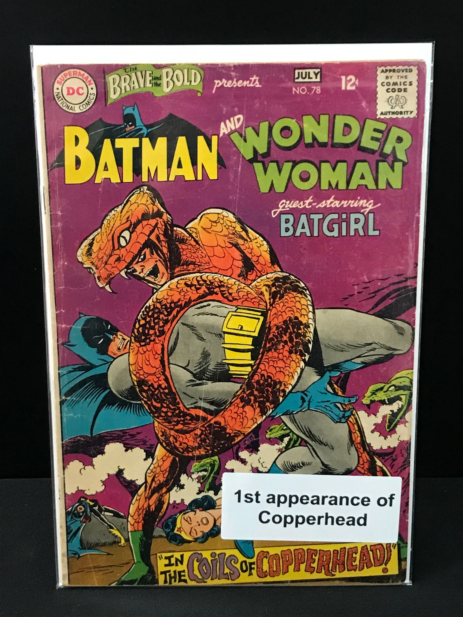 THE BRAVE AND THE BOLD #78 1ST APPEARANCE OF COPPERHEAD  - DC COMICS (1 of 1)