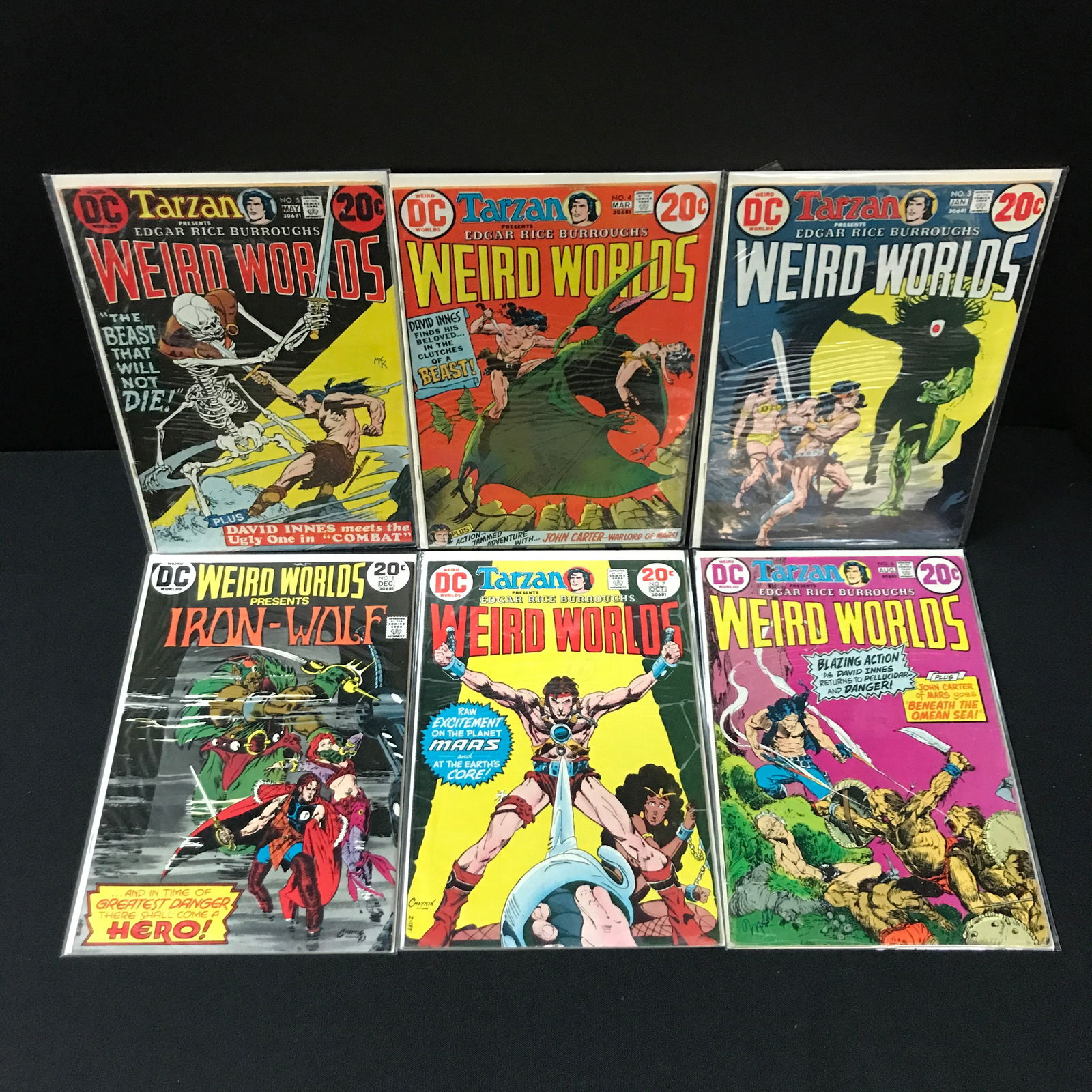 LOT OF 6 TARZAN PRESENTS WEIRD WORLDS - DC COMICS (1 of 1)
