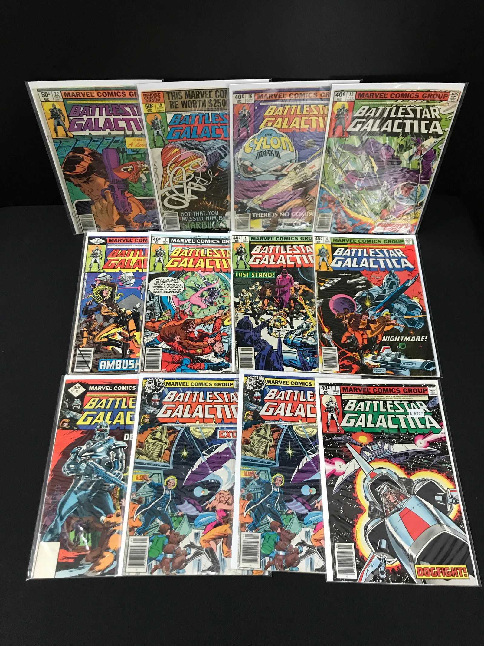 LOT OF 12 BATTLESTAR GALLACTICA COMICS - MARVEL COMICS (1 of 1)