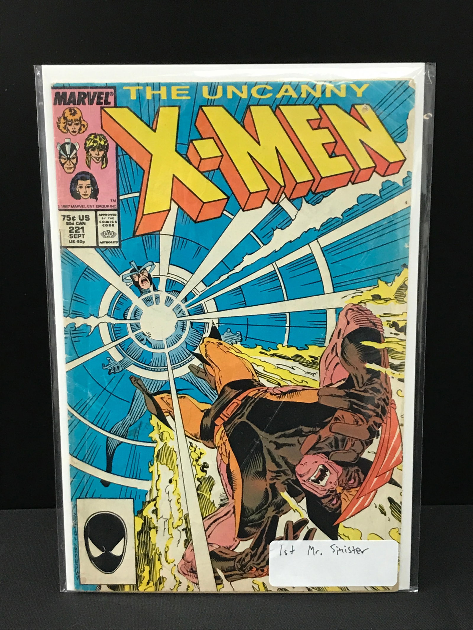 X-MEN #221 - 1ST APPEARANCE OF MR. SINISTER - MARVEL COMICS: Prices are in Canadian dollars