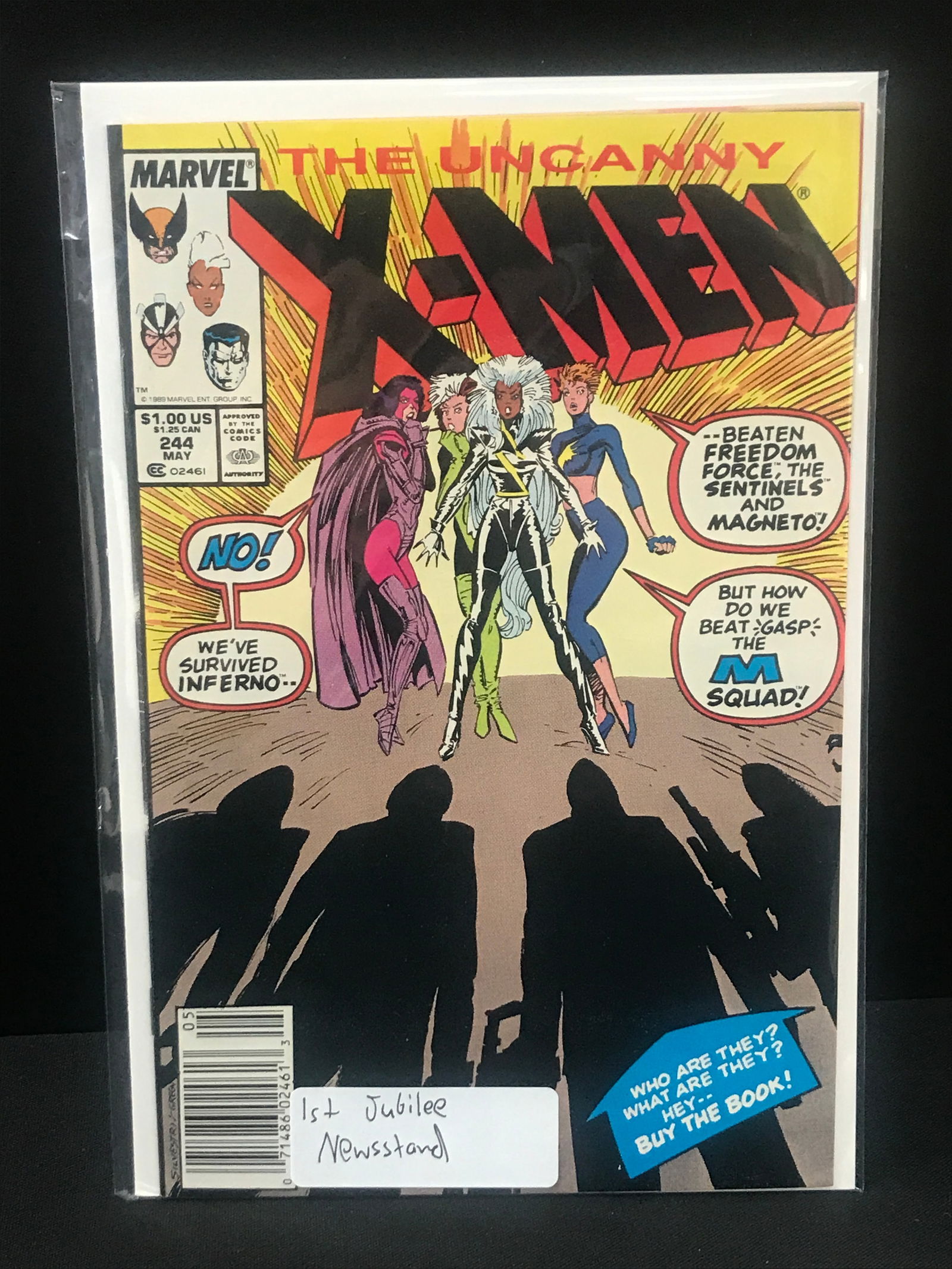 THE UNCANNY X-MEN #244 - MARVEL COMICS (1ST APP JUBILEE NEWSSTAND) (1 of 1)