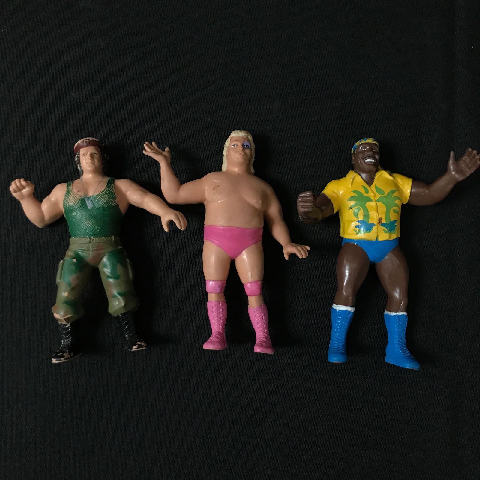 LOT OF 3 LOOSE LJN WRESTLING ACTION FIGURES: Prices are in Canadian dollars