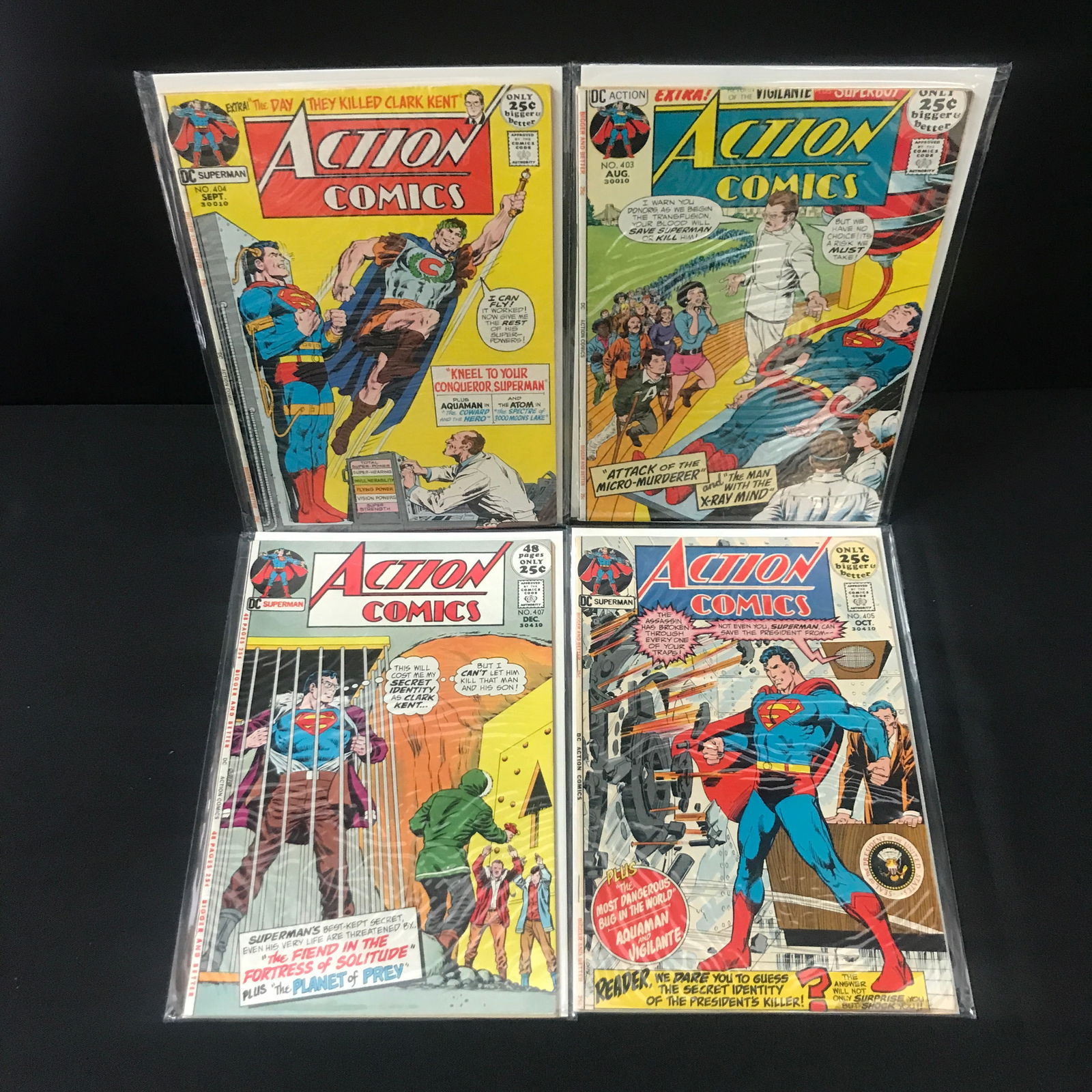 LOT OF 4 ACTION COMICS - DC COMICS  (HIGH GRADE SILVER AGE) (1 of 1)
