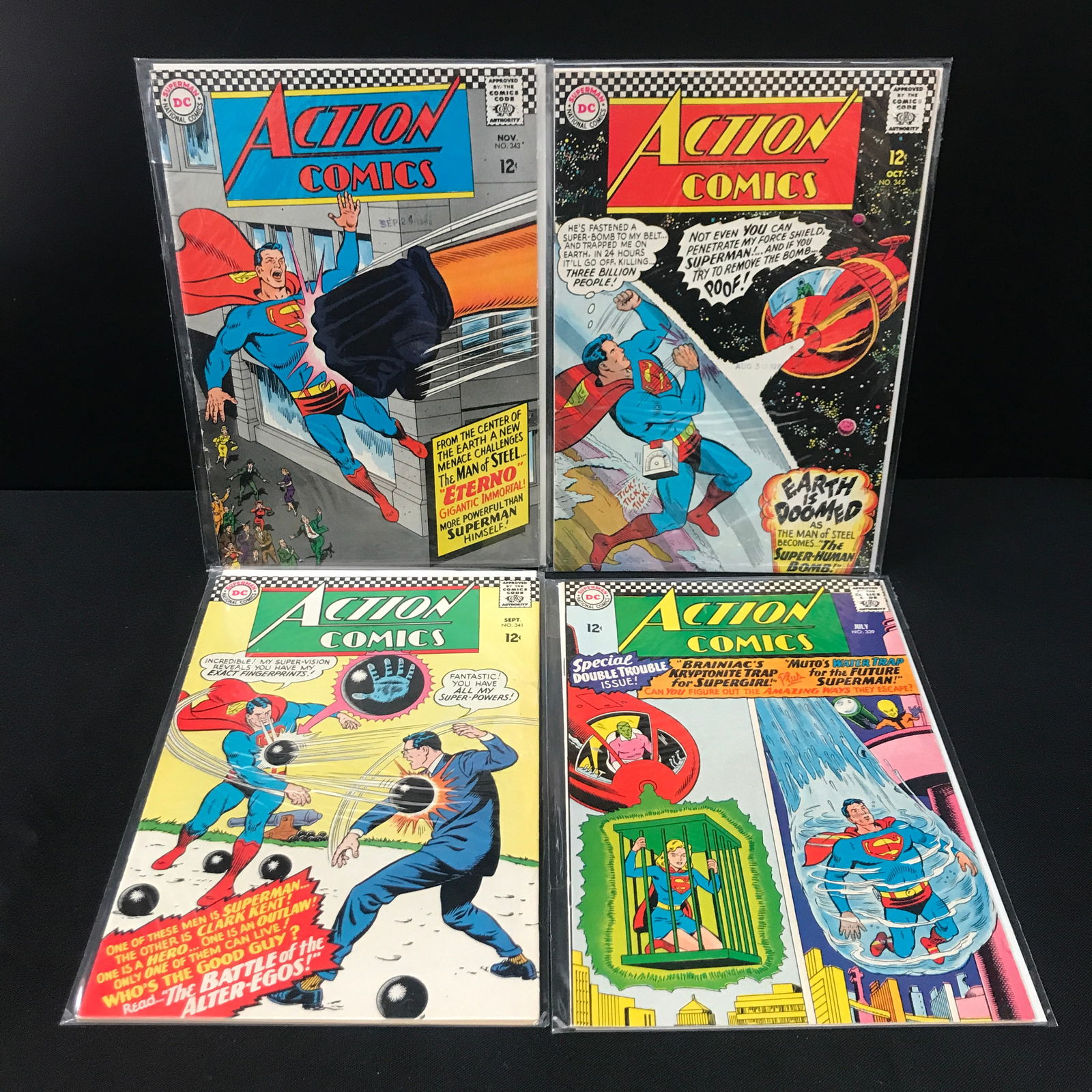 LOT OF 4 ACTION COMICS - DC COMICS  (HIGH GRADE SILVER AGE) (1 of 1)