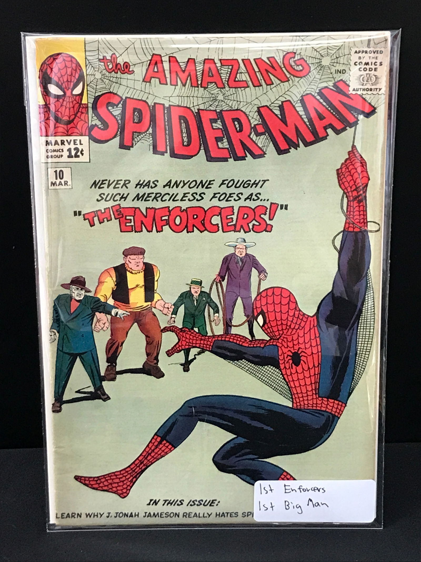 THE AMAZING SPIDERMAN #10 1ST APPEARANCE OF ENFORCERS AND BIG MAN- MARVEL COMICS (1 of 1)