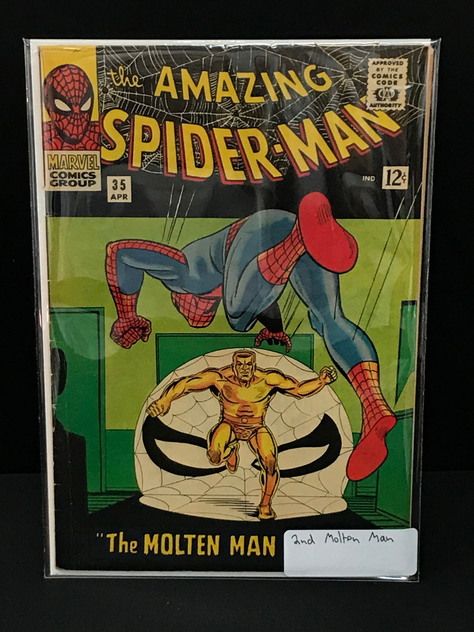 THE AMAZING SPIDERMAN #35 2ND APPEARANCE OF MOLTEN MAN  - MARVEL COMICS (1 of 1)