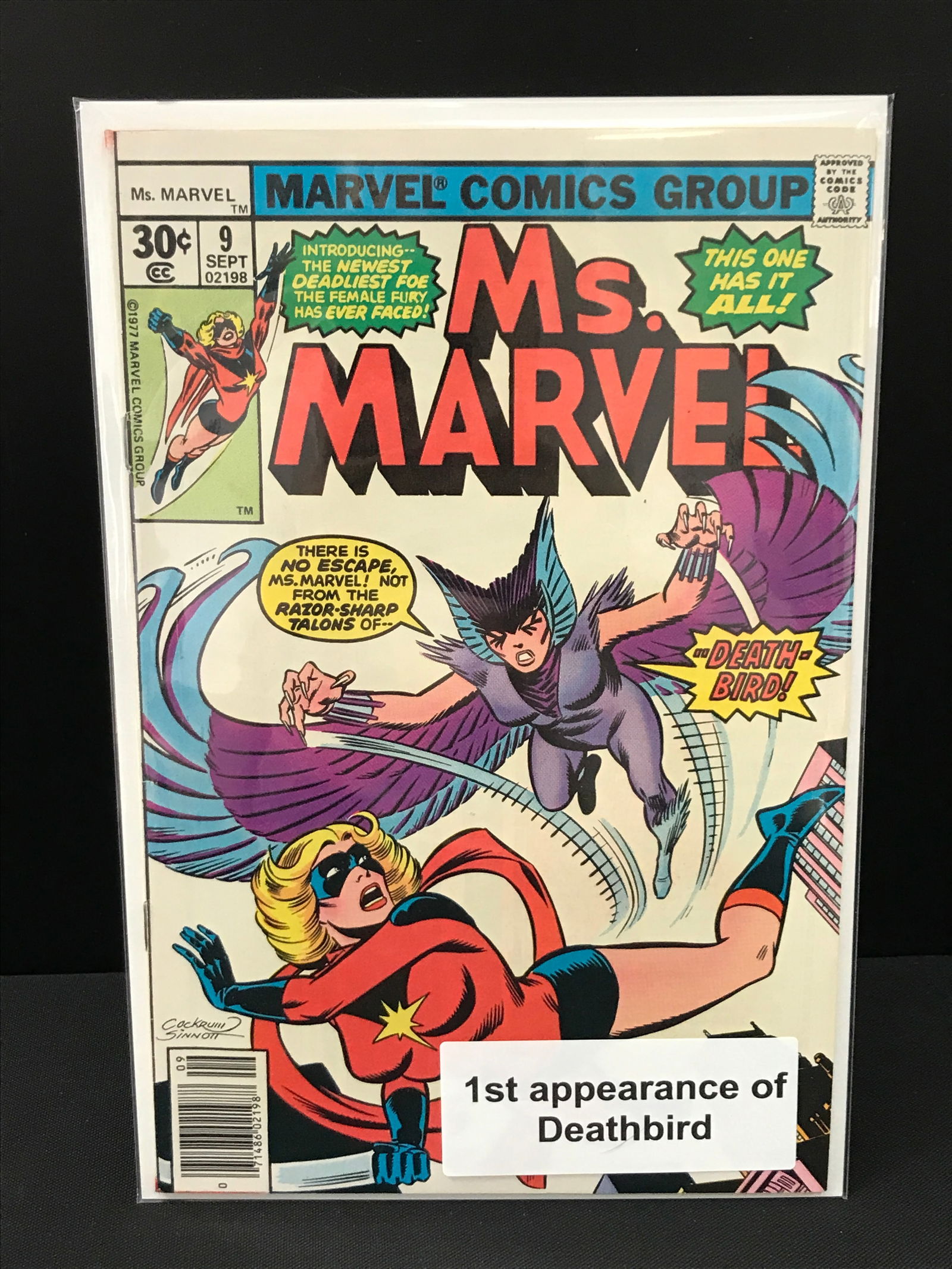 MS MARVEL #9 1ST APPEARANCE OF DEATHBIRD - MARVEL COMICS (1 of 1)