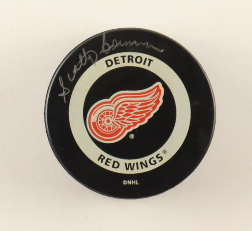 SCOTTY BOWMAN SIGNED RED WINGS HOCKEY PUCK (PSA COA) (1 of 2)