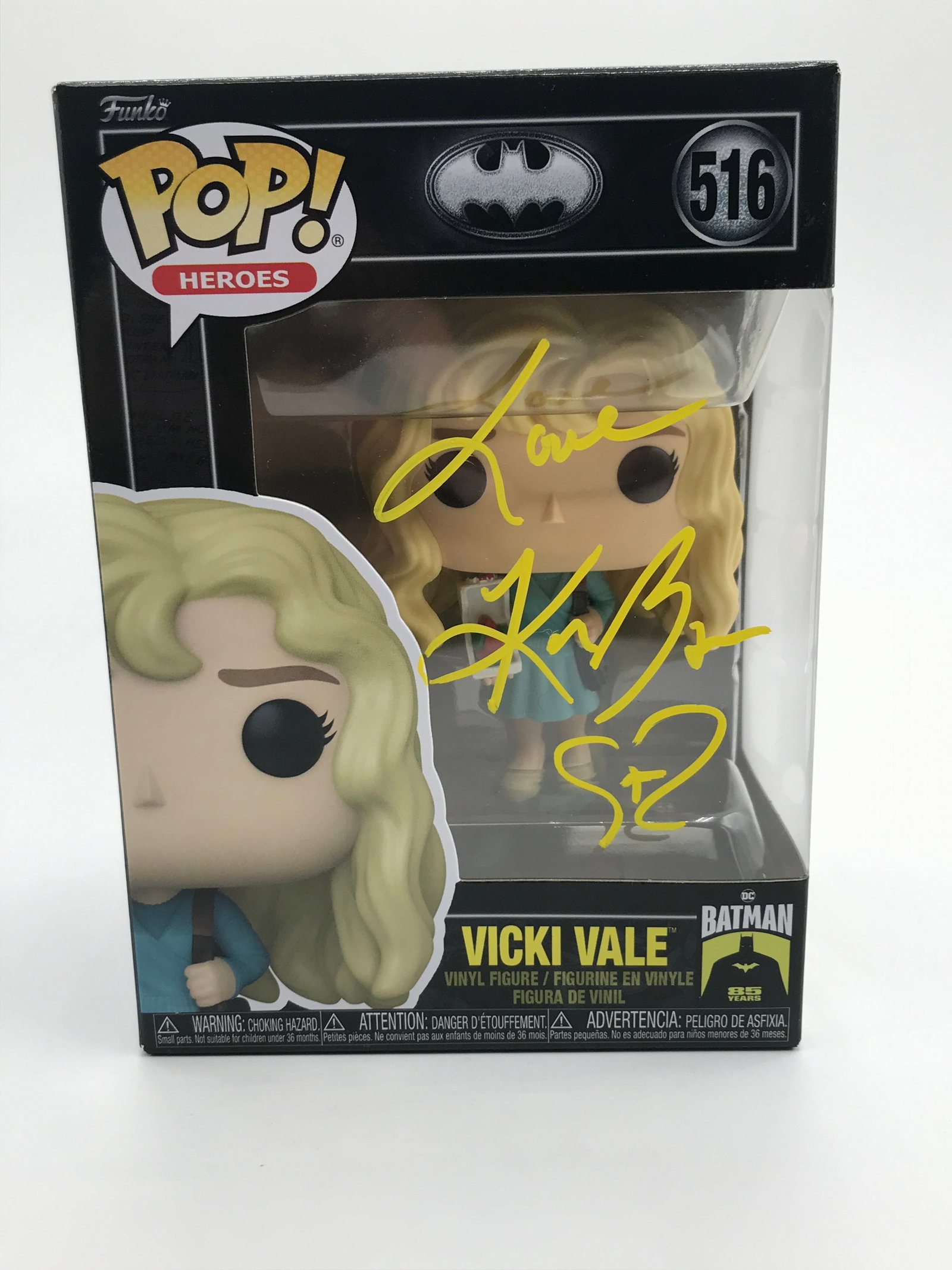 KIM BASINGER SIGNED VICKI VALE FUNKO POP - KB COA: Prices are in Canadian dollars